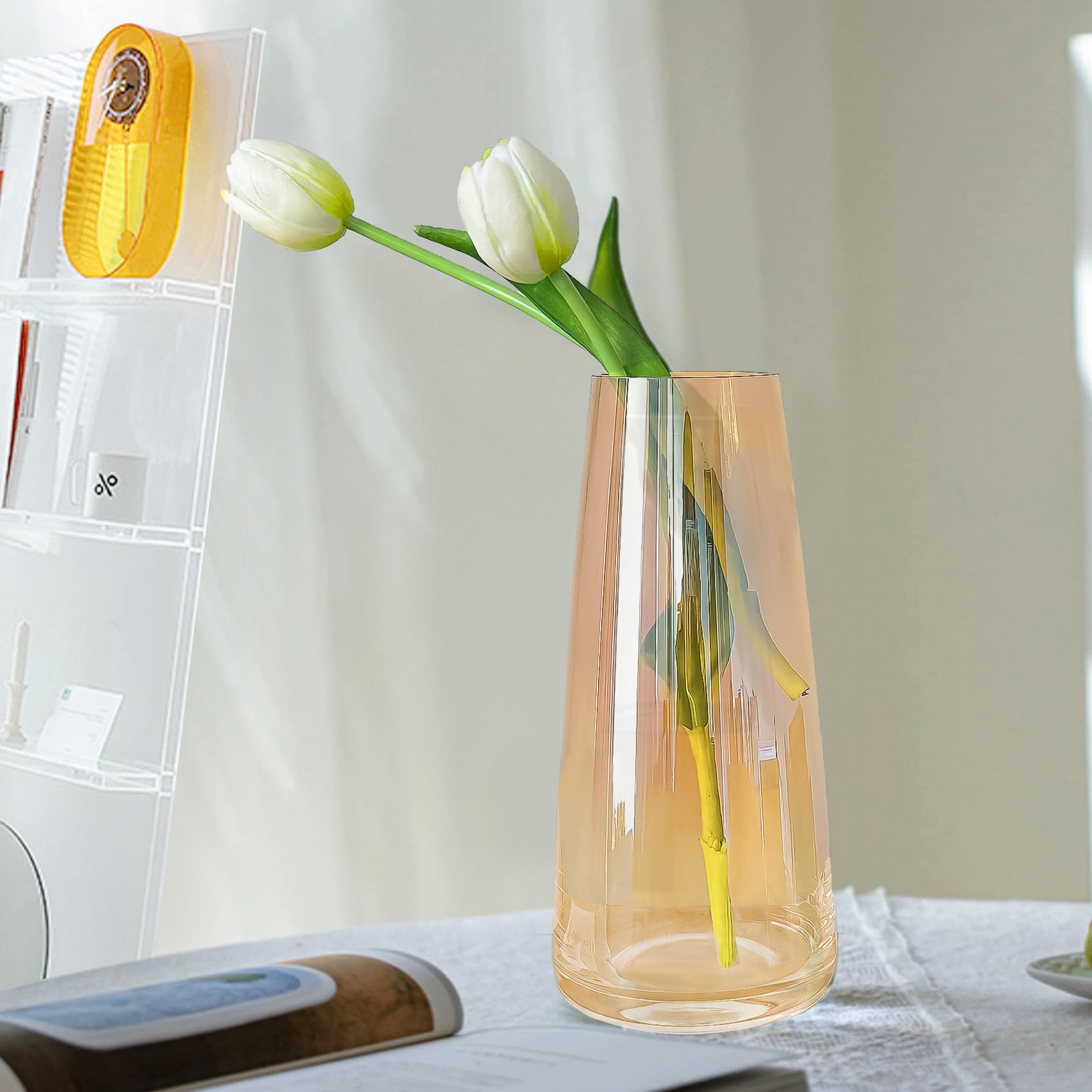 Modern Glass Flower Vase 8.7