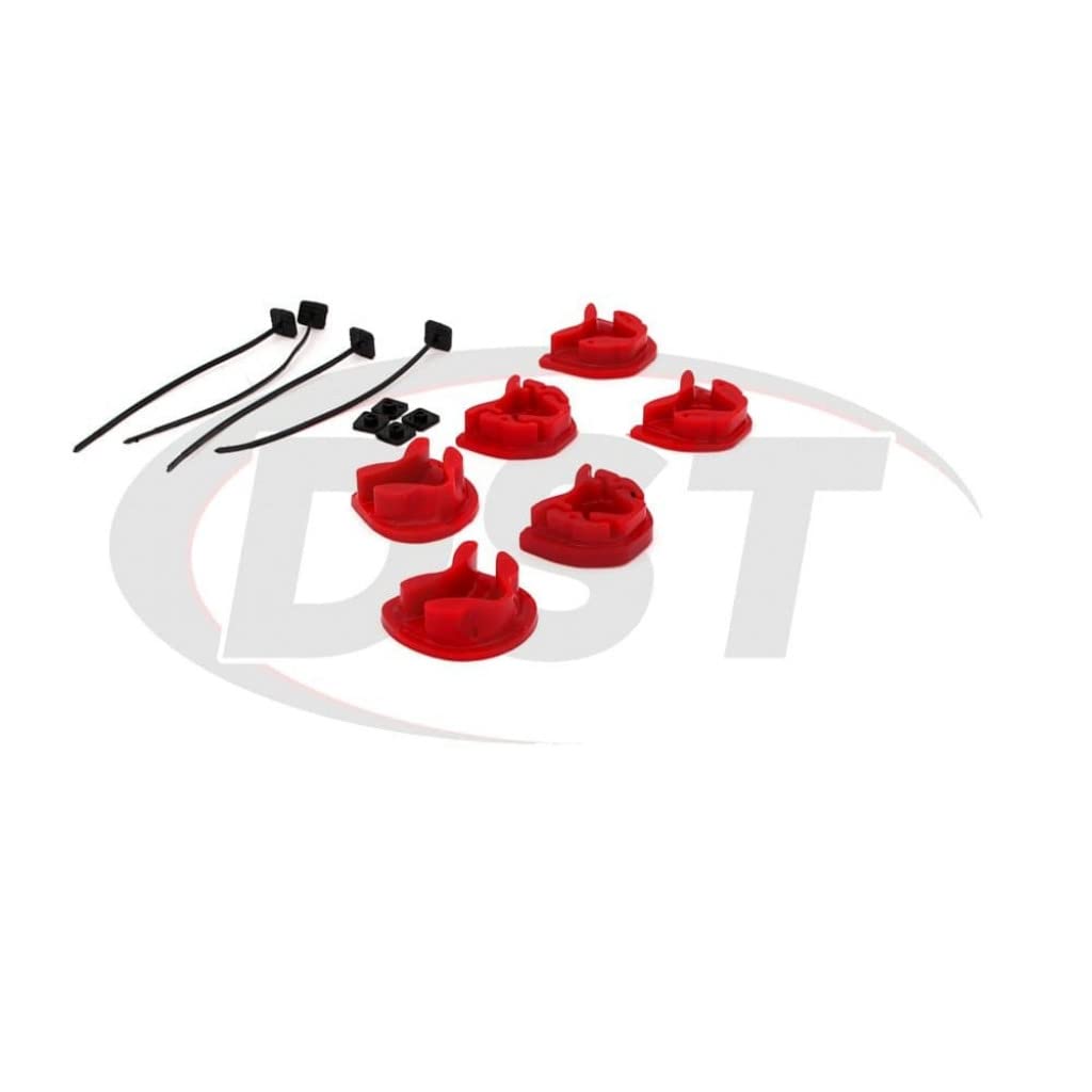 Energy Suspension Motor Mount Kit for 1999-2000 Honda Civic Si - Red (Part #16.1106R) | Manual Transmission Upgrade for Enhanced Performance & Vibration Reduction