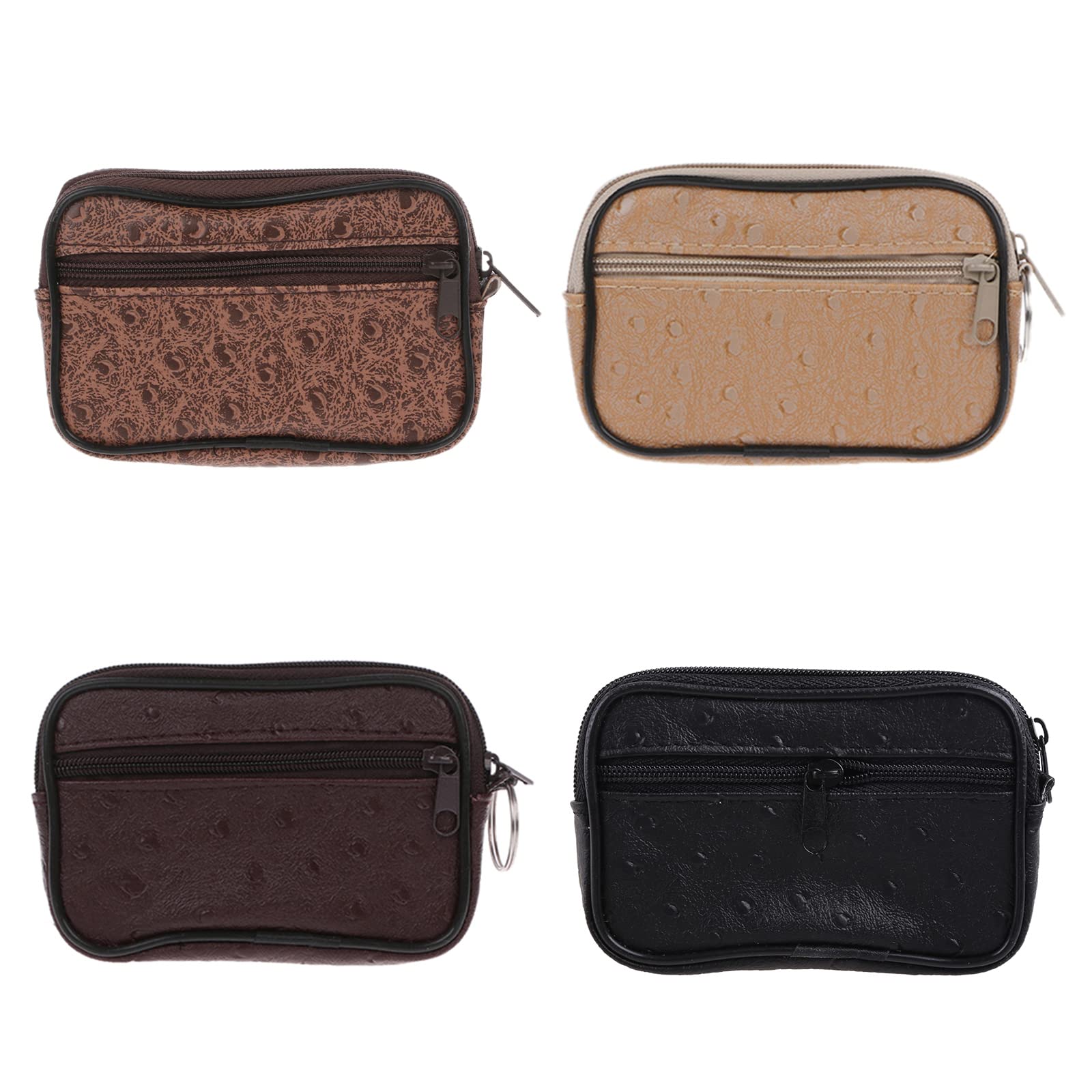 Portable Card Coin Key Holder - Slim Zip Change Pouch Wallet Bag for Men & Women - Perfect for Travel, Shopping, and Everyday Essentials