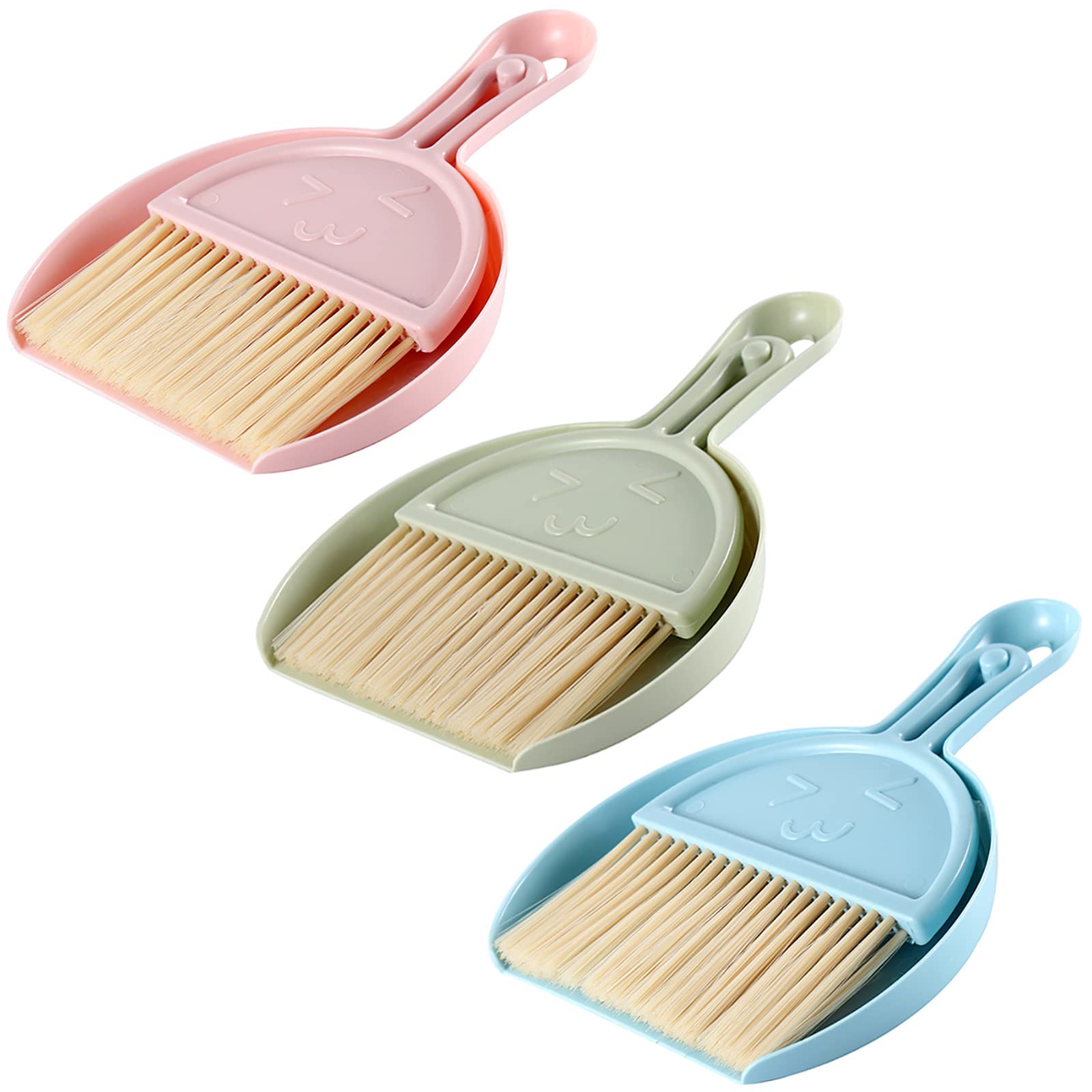 Mini Broom & Dustpan Set - Compact Cleaning Tool for Home, Office, Car