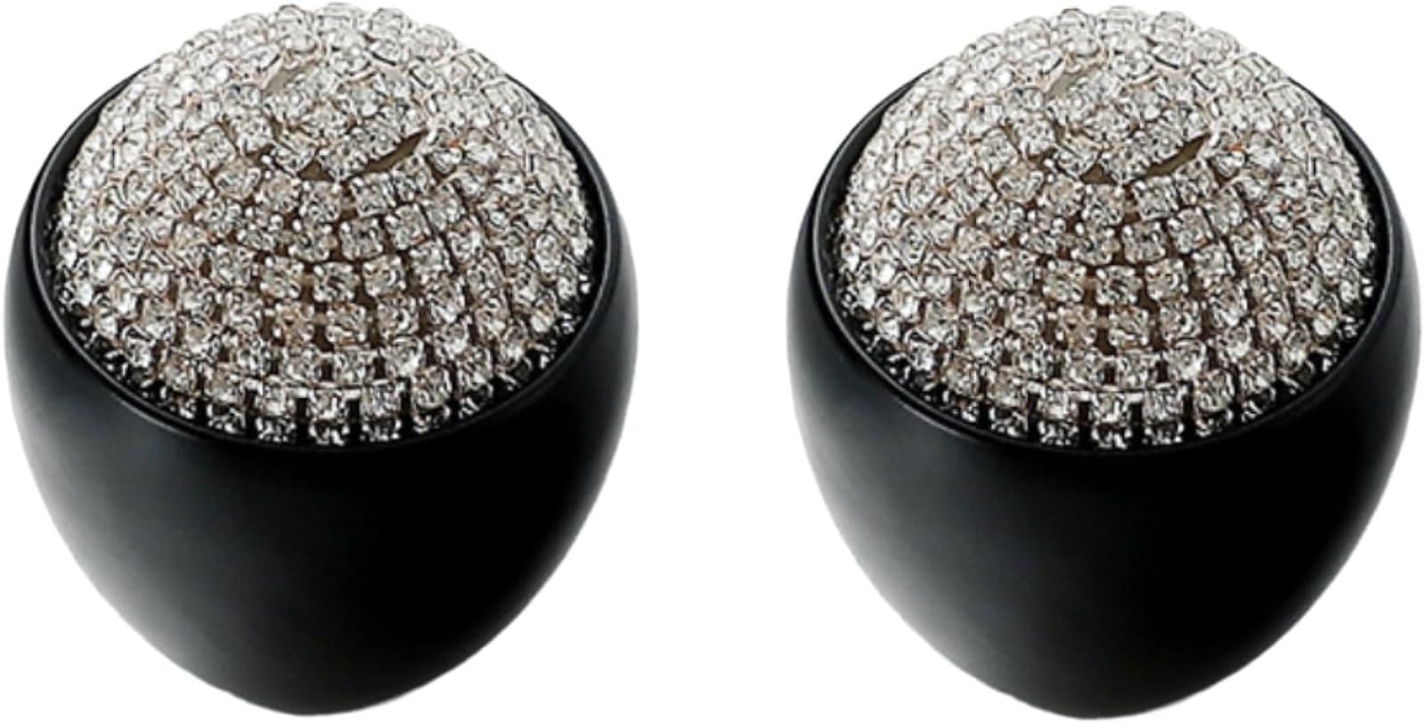 Crystal Diamond Pink Cabinet Knobs & Drawer Pulls - 2 Pack Small Kitchen Cabinet Handles for Doors, Wardrobes & Shoe Cabinets | Single Hole Mounting | Elegant Home Decor Upgrade