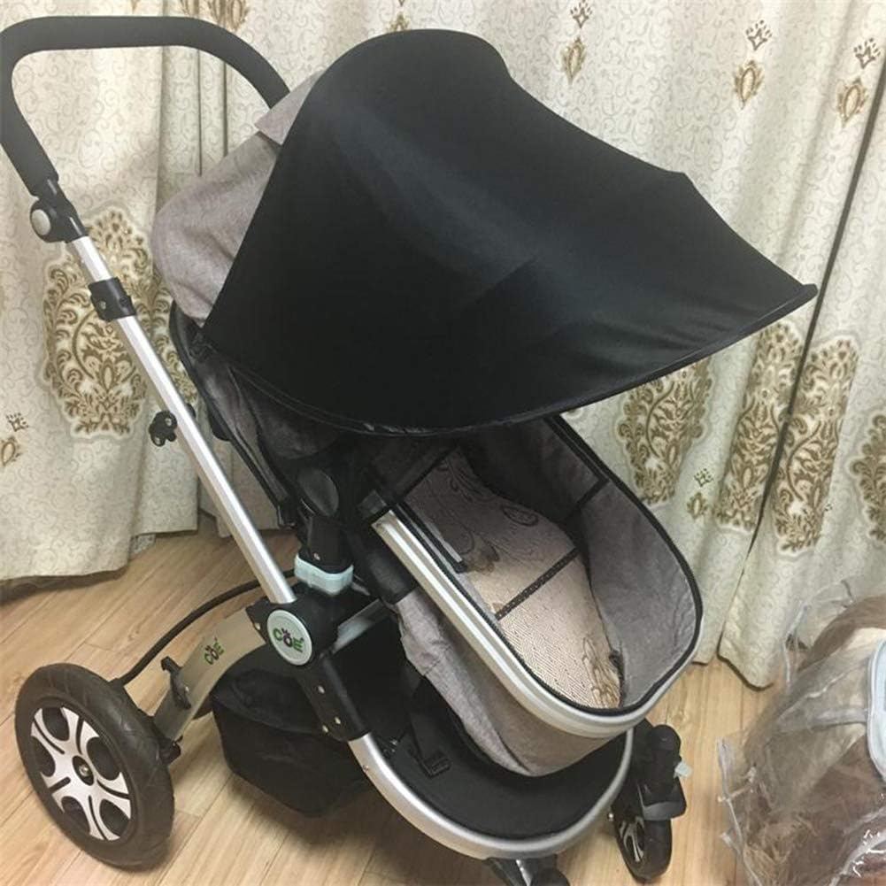 **Universal Baby Stroller Sunshade Cover - UPF50+ UV Protection, Waterproof & Windproof Canopy for Car Seat, Bassinet, Playpen & Crib - Breathable Mesh Design for Optimal Visibility & Airflow - Perfect for Outdoor Walks, Beach Trips & Park Visits**