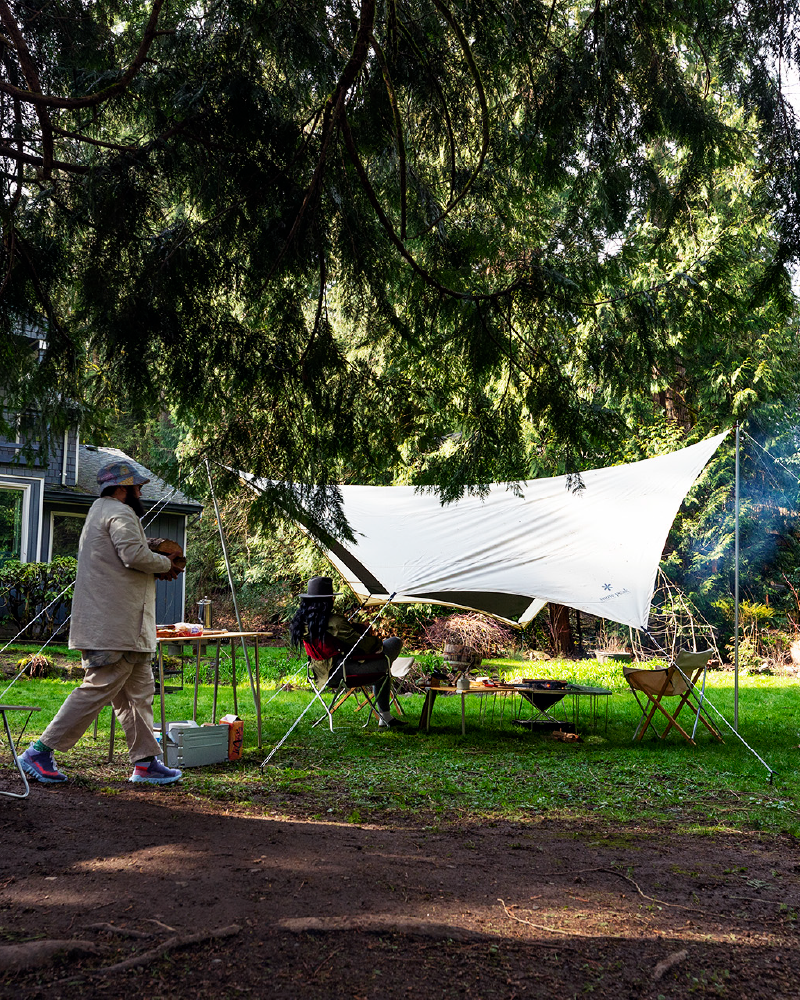 Takibi Tarp Hexa Set M - Waterproof Camping Shelter for Outdoor Adventures - Perfect for Hiking, Backpacking & Beach Trips