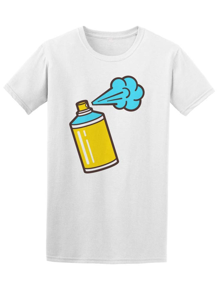 Blue Spray Paint Graphic T-Shirt for Men - Casual Streetwear & Urban Fashion | Perfect for Everyday Wear, Outings & Street Style