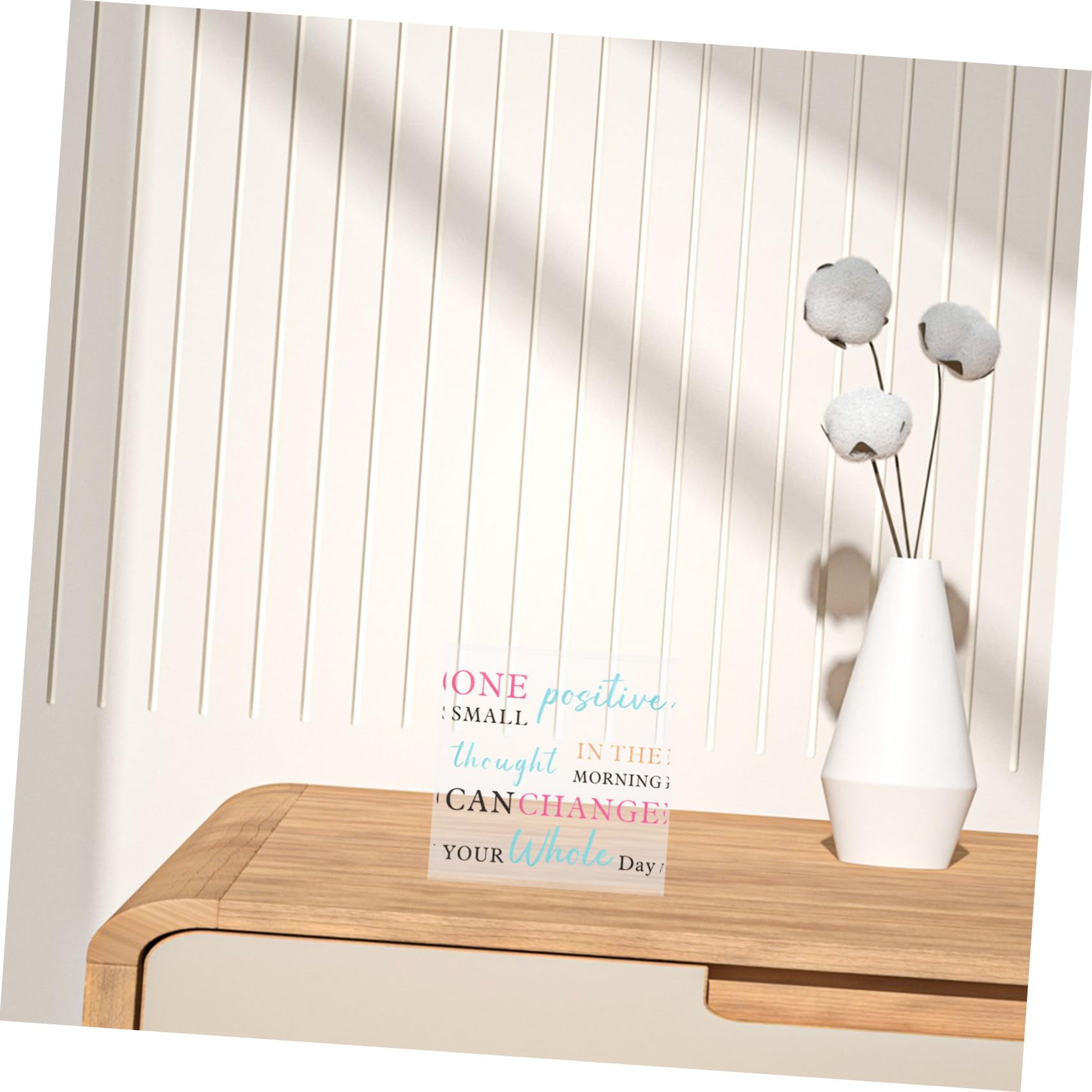 HAPINARY Acrylic Motivational Sign - Inspirational Office & Home Decor for Desk, Wall - Perfect for Work, Study & Relaxation Spaces