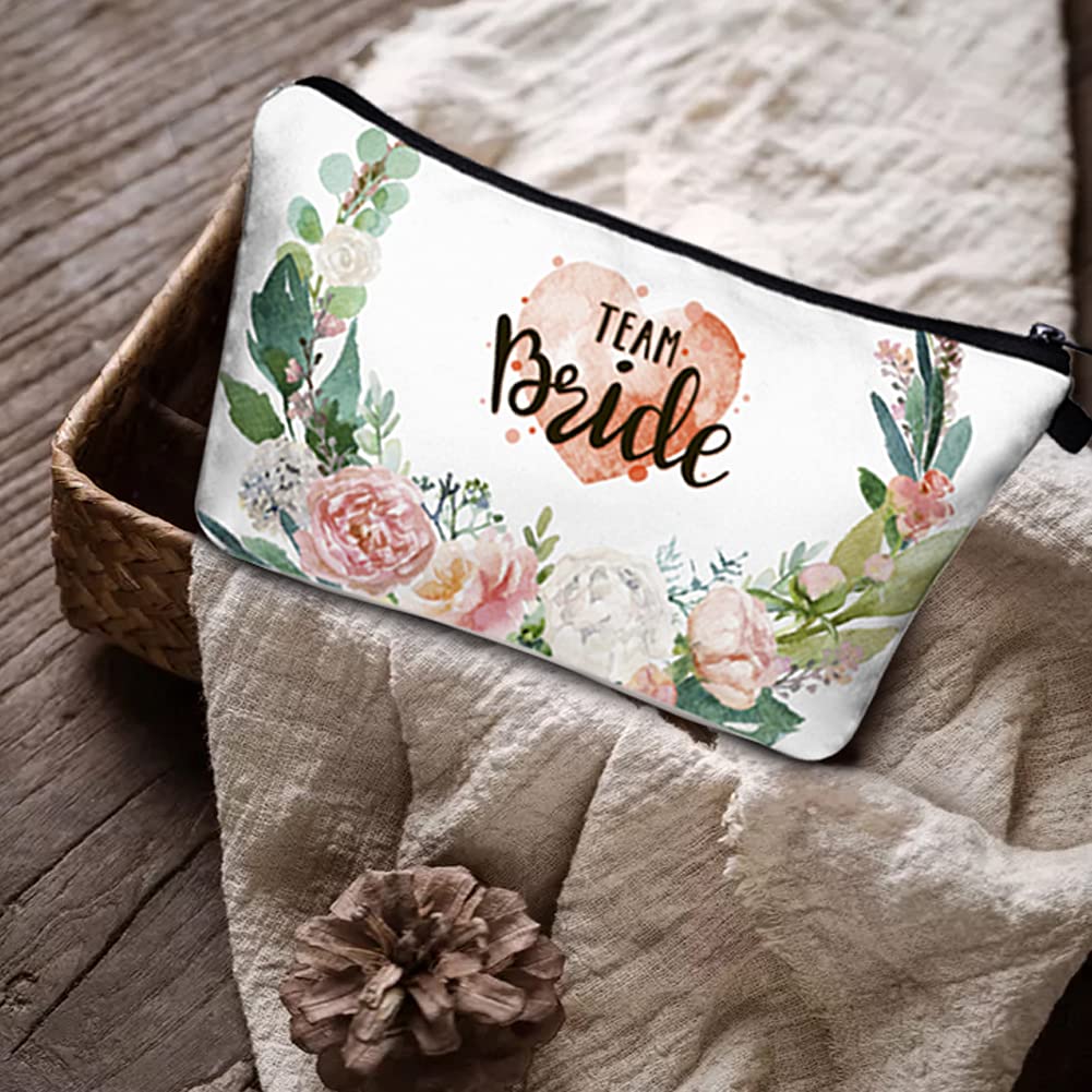 Floral Cosmetic Bag Set of 8 - Waterproof Travel Makeup Organizer for Women | Bridesmaid Gifts, Toiletry Storage & Sloth-Themed Accessories | Perfect for Travel, Bachelorette Parties & Daily Organization