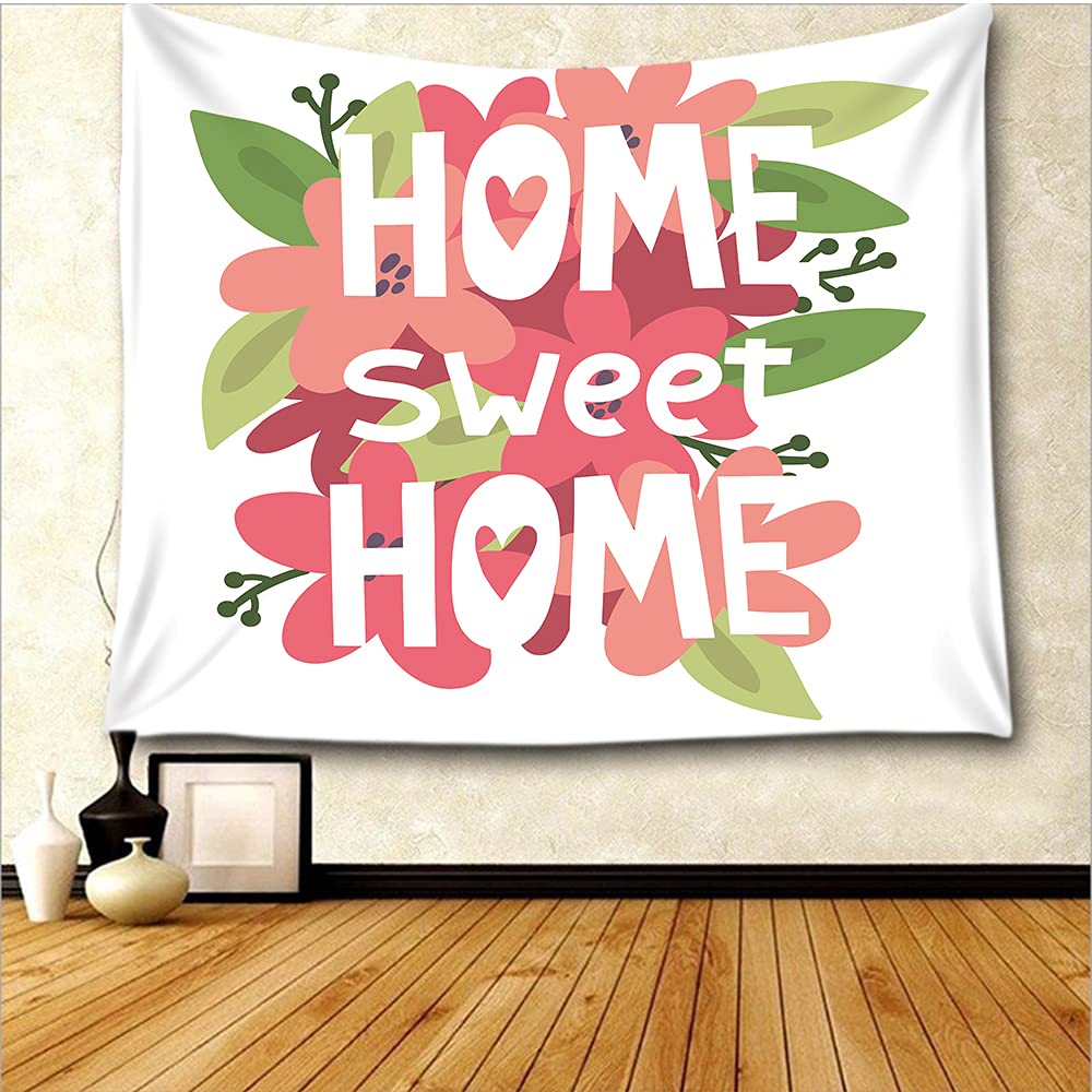 WONDERTIFY Floral Tapestry Wall Hanging - 60x40 Inches Spring Blossom Flower Design for Bedroom, Living Room & Dorm Decor | Perfect for Boho Chic Home Aesthetic & Cozy Interior Design