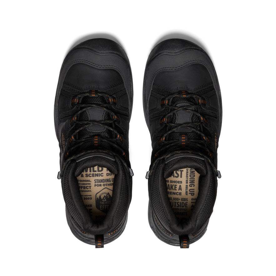 Men's Circadia Mid WP Waterproof Hiking Boots - Black/Curry for Outdoor Trekking & Trail Running