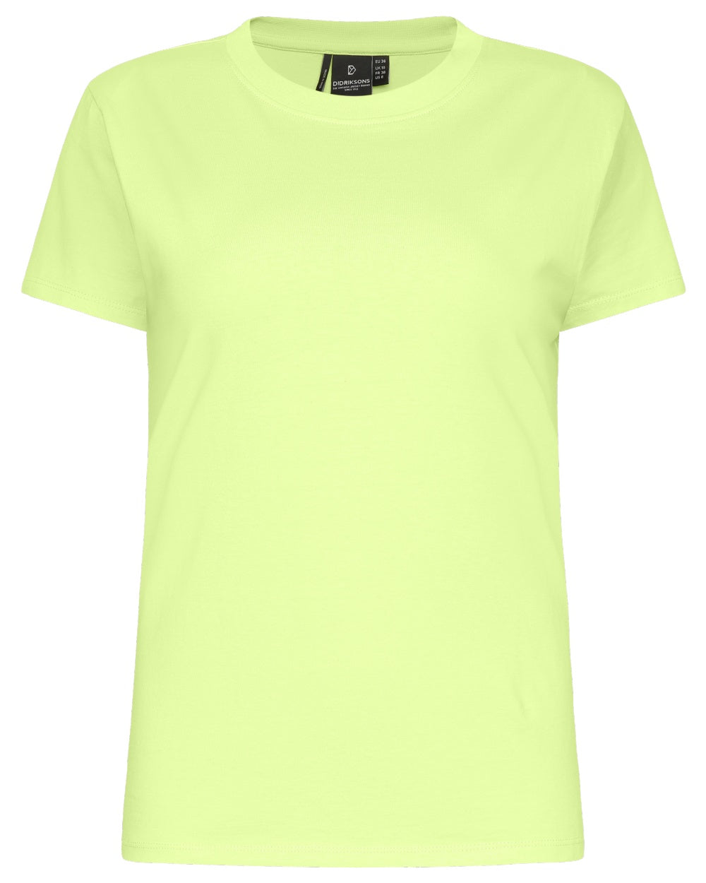 Didriksons Women's Ingaro Short Sleeve T-Shirt - Soft Cotton Casual Tee for Everyday Wear, Outdoor Activities & Layering