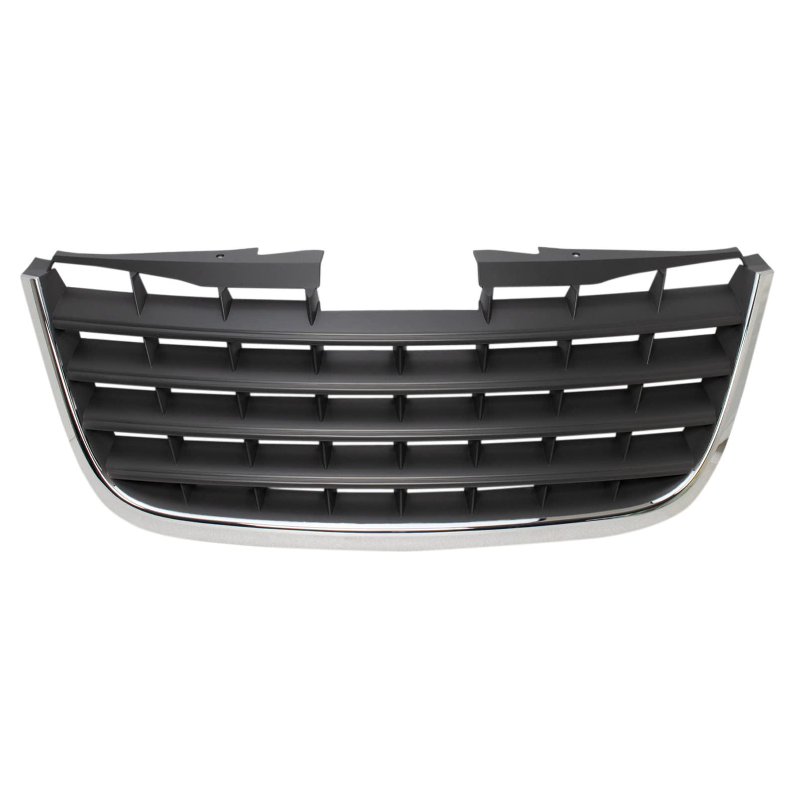 Chrome & Dark Gray Front Grille Replacement for 2008-2010 Chrysler Town & Country - CH1200322 | Perfect Fit & Durable Upgrade for Minivans | Enhances Vehicle Appearance & Style