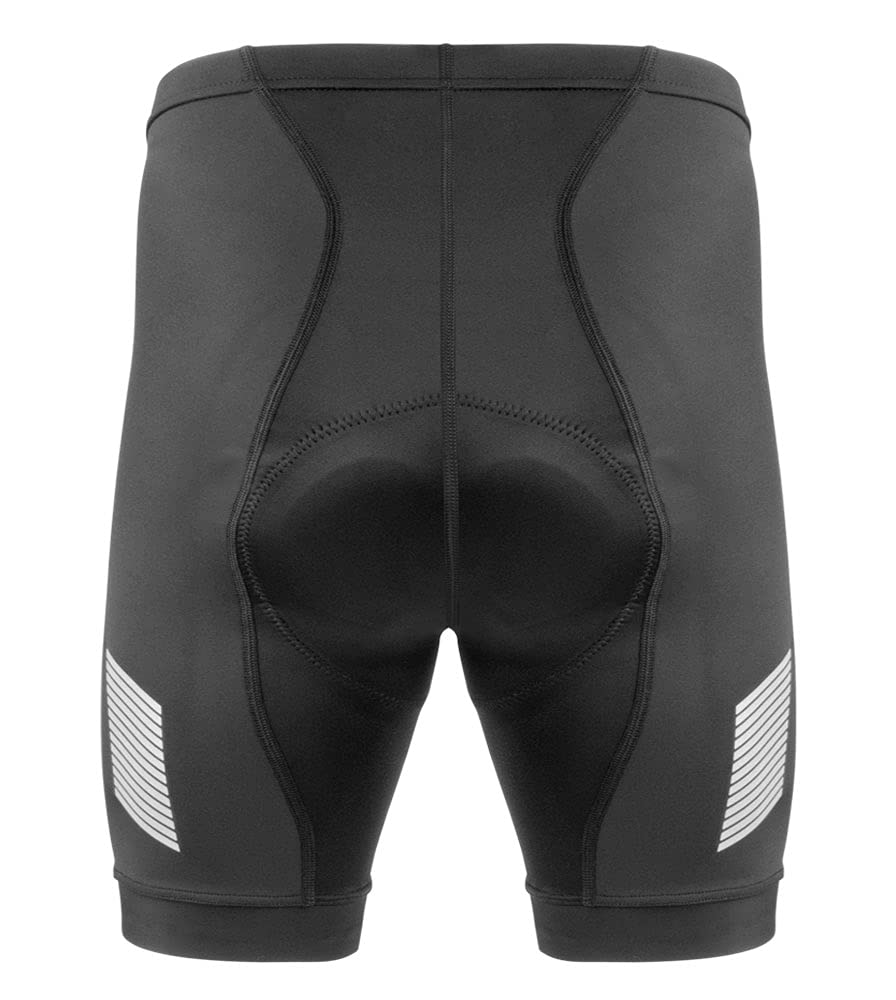 Men's Elite Padded Cycling Shorts - Long Distance Performance Bike Shorts for Road & Mountain Biking | Comfortable Breathable Cycling Gear | Made in USA | Perfect for Commuting, Training & Endurance Rides