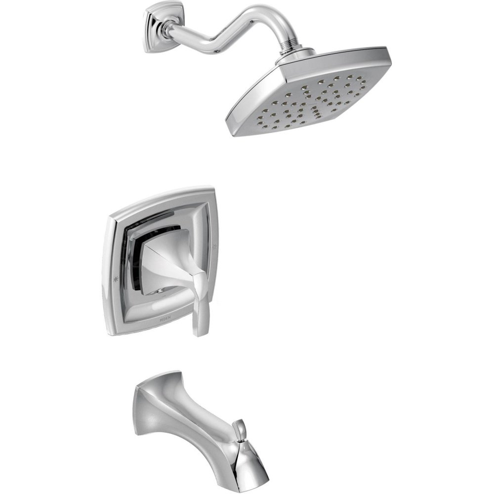 Moen T3693 Voss Moentrol Volume Control Tub and Shower Trim Kit - Chrome Finish - Requires Separate Valve - Perfect for Bathroom Renovations & Modern Home Upgrades