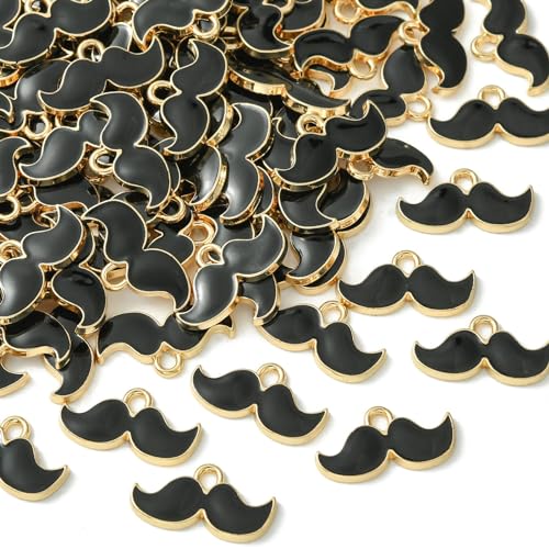 10 pcs - Black Moustache