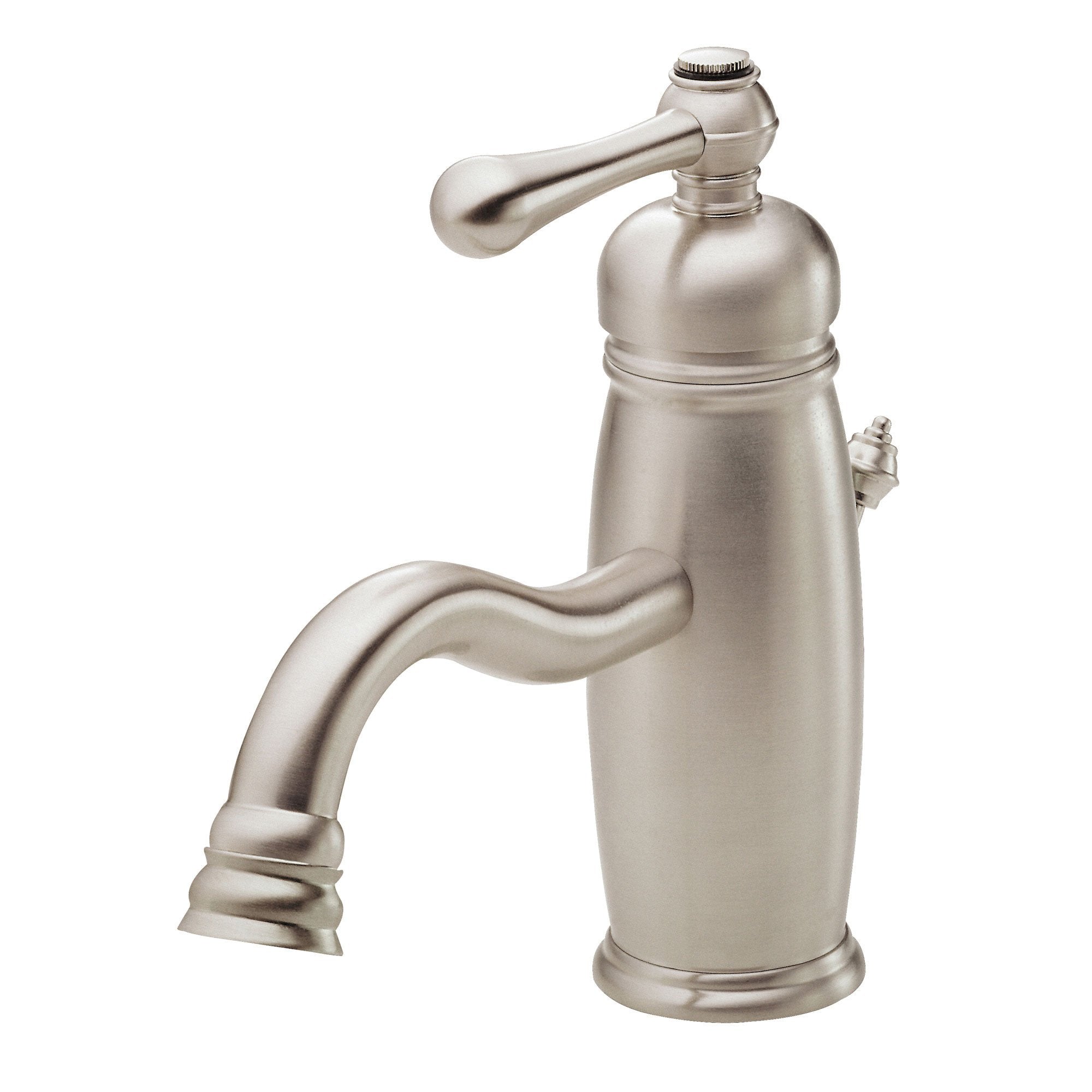 Danze Opulence Brushed Nickel Single Handle Bathroom Sink Faucet - Modern Center Set Design for Vanity & Powder Room - Perfect for Small Spaces & Guest Bathrooms