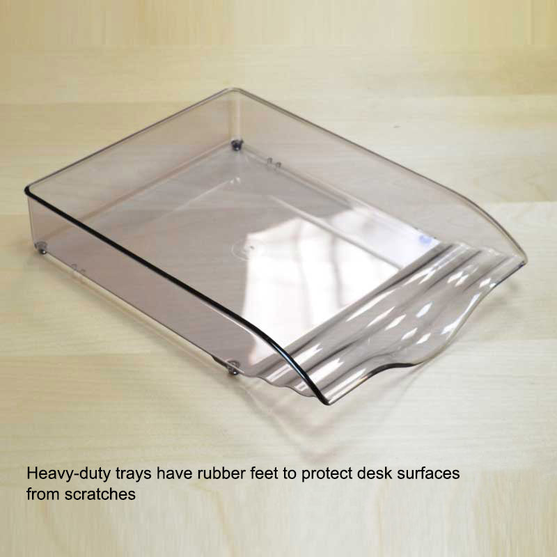 SwingFile Letter Trays - Set of 3 Stackable Desktop Organizers for Office, Home & School - Perfect for Mail, Documents & Paperwork Organization
