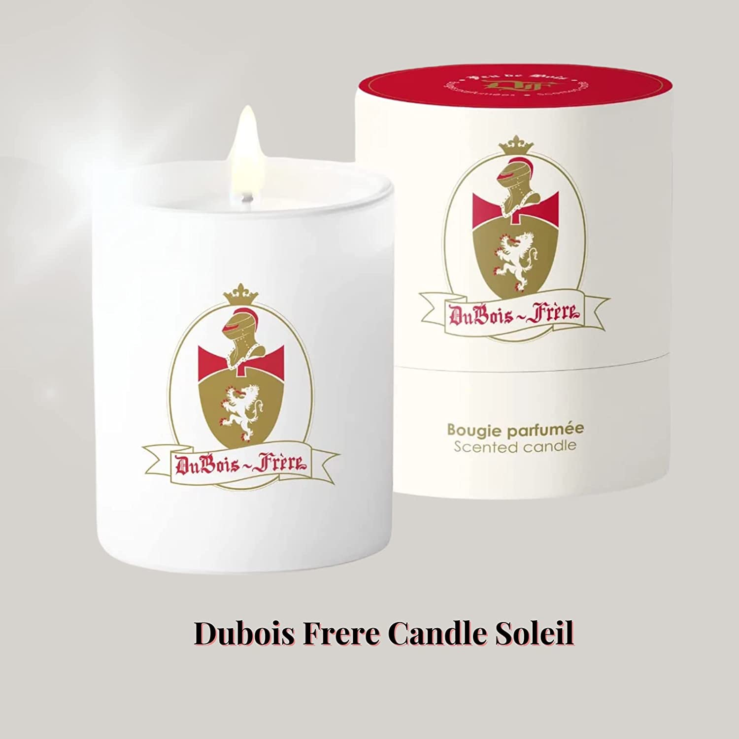 Dubois Frere Luxury Scented Candle - Aromatherapy Home Decor with Long-Lasting Vine Citrus Fragrance, 190g (Soleil) - Perfect for Weddings, Birthdays, Holiday Gifts & Winter Home Fragrance Decor