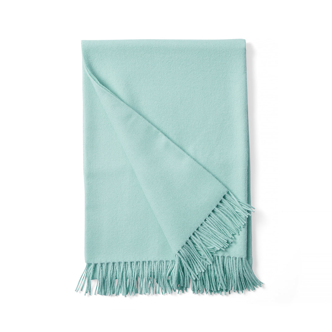 Luxury Baby Alpaca Throw Blanket - Soft & Warm Mint Green Alpaca Wool Blanket for Sofa, Bed, Nursery - Perfect for Cozy Nights, Baby Shower Gifts & Home Decor