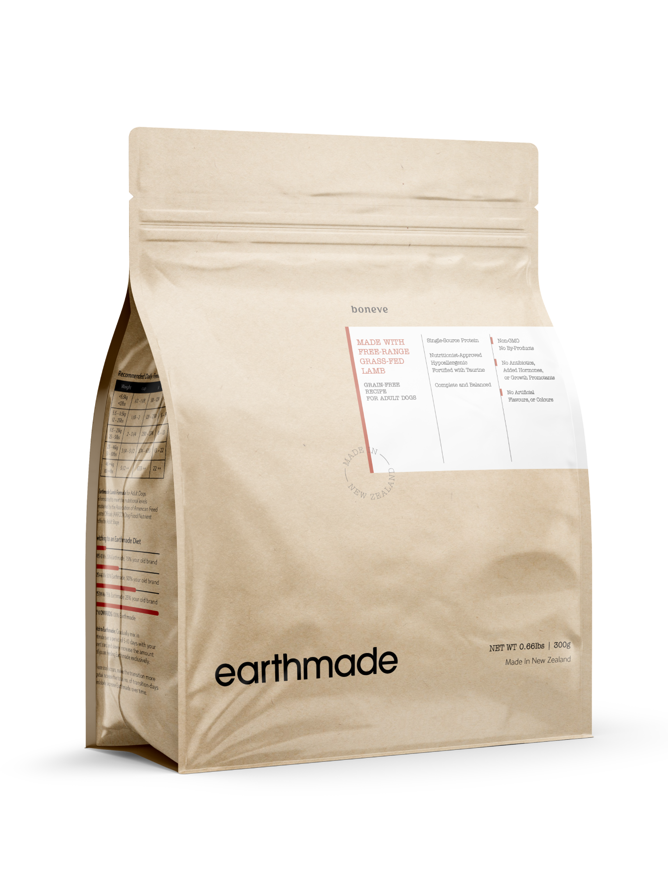 Premium Earthmade Free Range Grass-Fed Lamb Dry Dog Food for Adult Dogs - 3 Sizes (5lb, 15lb, 30lb) - High Protein Grain-Free Recipe for Sensitive Stomachs & Active Dogs - Perfect for Daily Meals, Training Treats & Outdoor Adventures