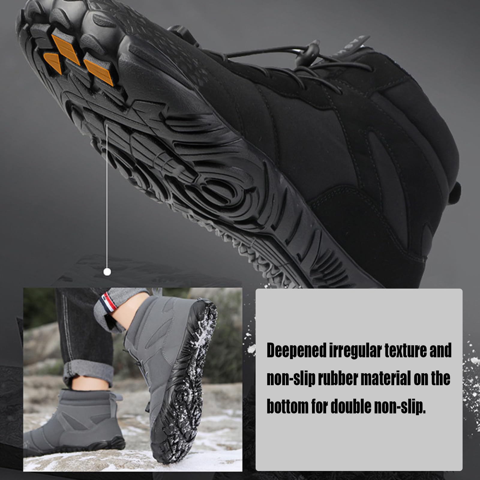 Cenbini Barefoot Hiking Shoes for Women & Men - Wide Toe Trail Running Boots for Winter & Summer - Minimalist Outdoor Adventure Footwear for Trekking, Camping and Travel