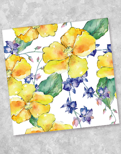 Eco-Friendly Garden Twist Beverage Napkins (36 Count) - Perfect for Outdoor Parties, Picnics, and Summer Gatherings