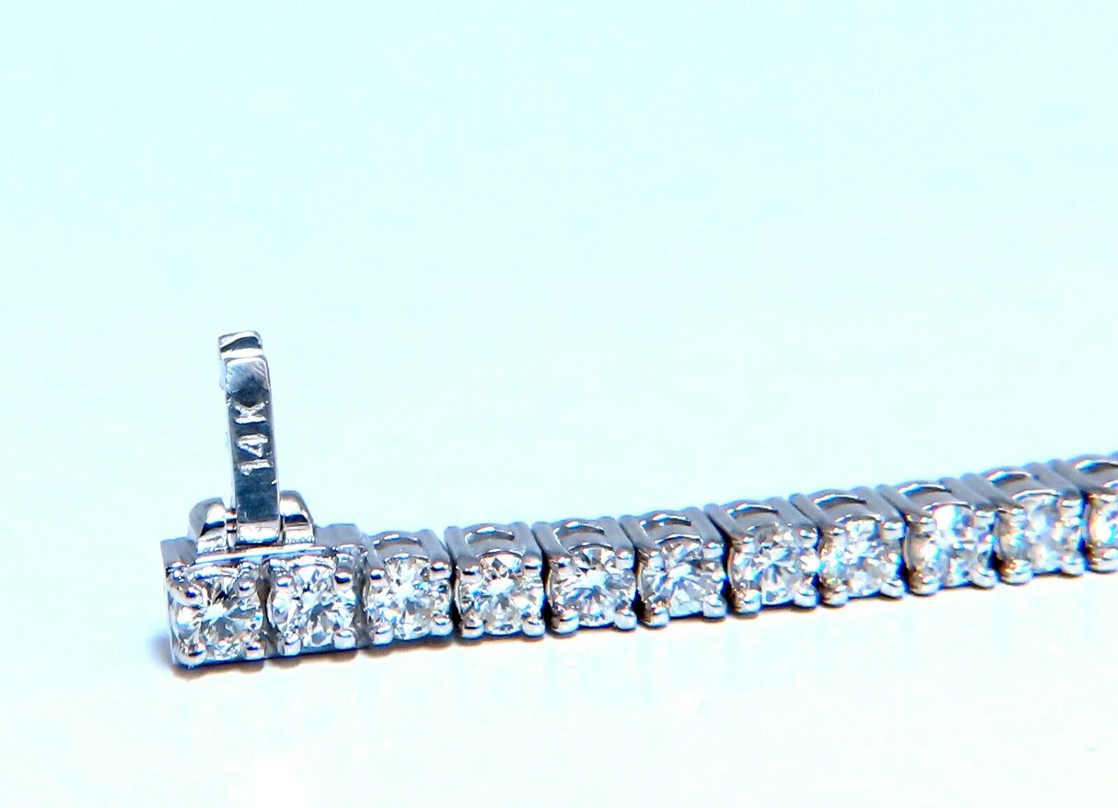 4.50 Carat Natural Round Diamond Tennis Bracelet in 14K Gold - Elegant Jewelry for Women, Perfect for Weddings, Anniversaries & Special Occasions