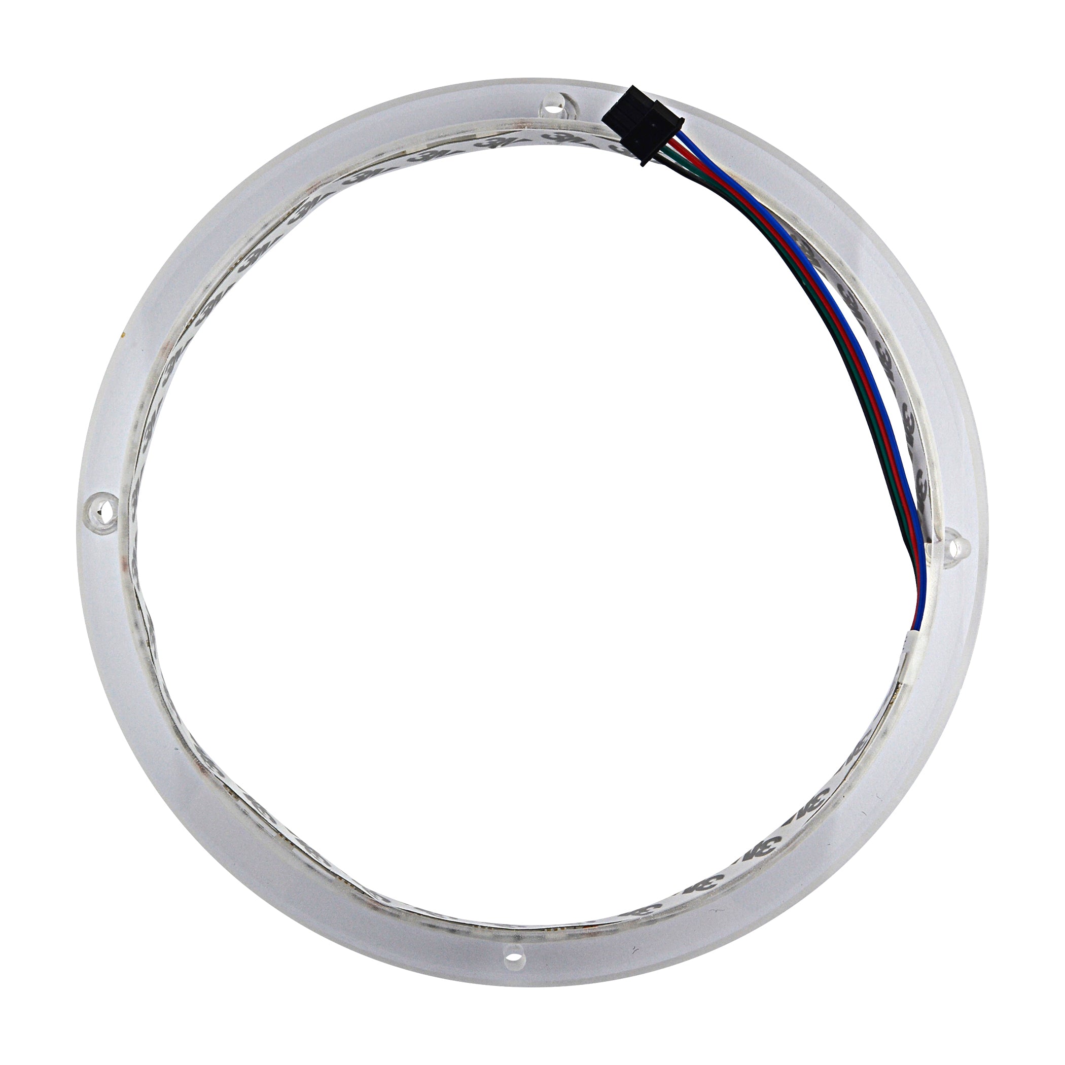 10 Pack RGB LED Speaker Rings - Colorful Lighting for DJ, Gaming & Home Audio (NL RIAPMP 10RGB) - Perfect for Parties, Concerts & PC Setups