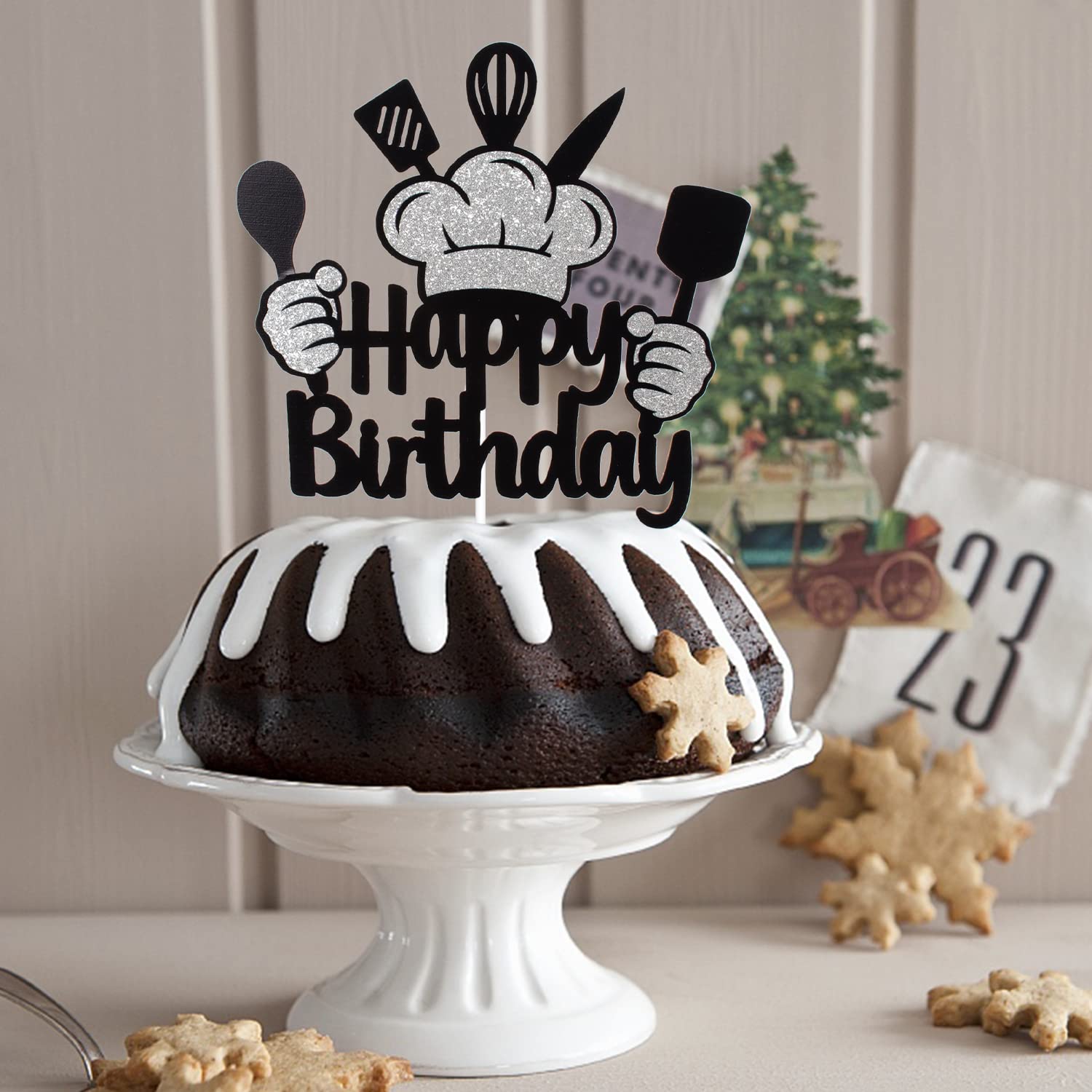 Professional Chef Birthday Cake Topper - Adorable Cooking-Themed Cake Decor for Boys & Girls - Perfect for Baker-Themed Parties, Cooking Birthday Celebrations & Culinary Classroom Events