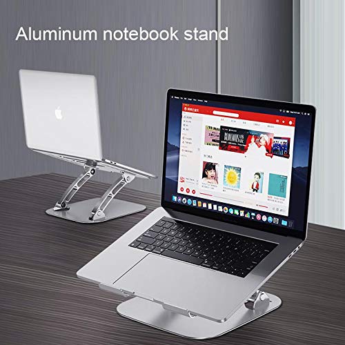 BoxWave Executive VersaView Adjustable Laptop Stand for HP Chromebook x360 11 G2 EE - Ergonomic Metallic Silver Stand for Home, Office & Travel