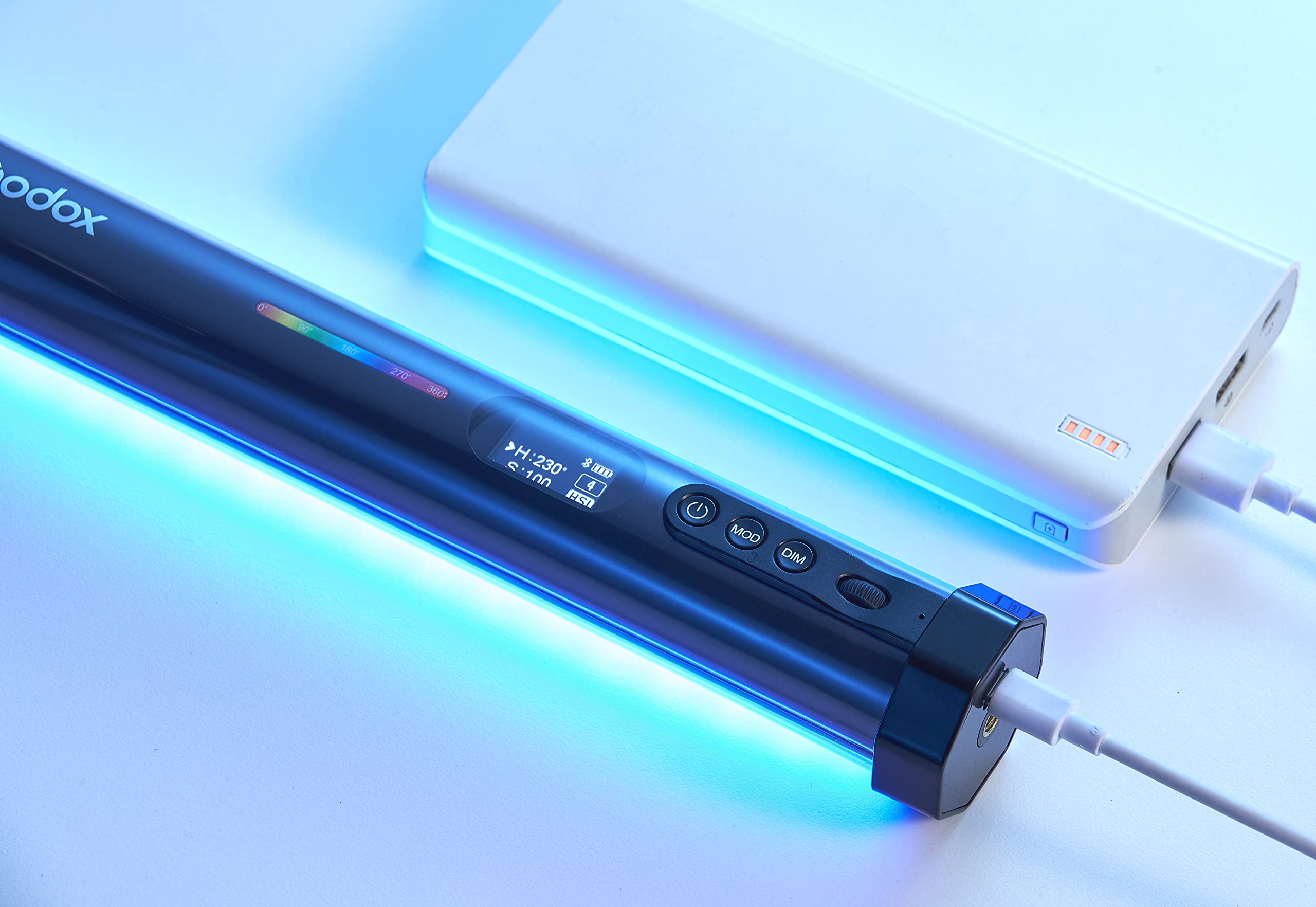 Godox TL30-K2 RGB LED Tube Light 2-Light Kit with Remote Control - Professional Photography & Video Lighting for YouTube, TikTok, Studio, and Vlogging
