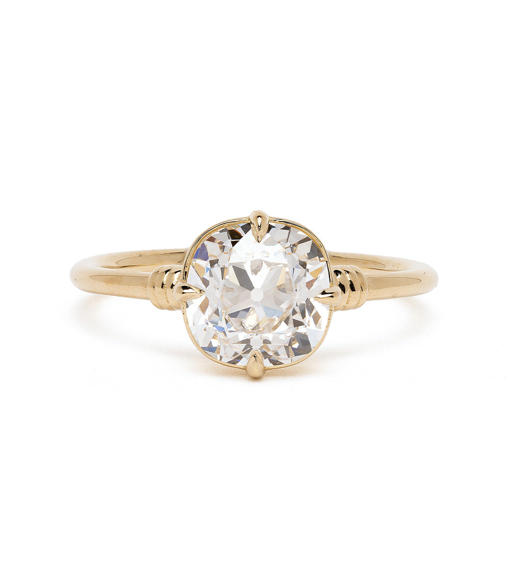 2.02Ct Lab Grown Old Mine Cut Diamond Engagement Ring for Women - Ethical & Affordable Luxury Wedding Ring for Proposal, Anniversary & Special Occasions