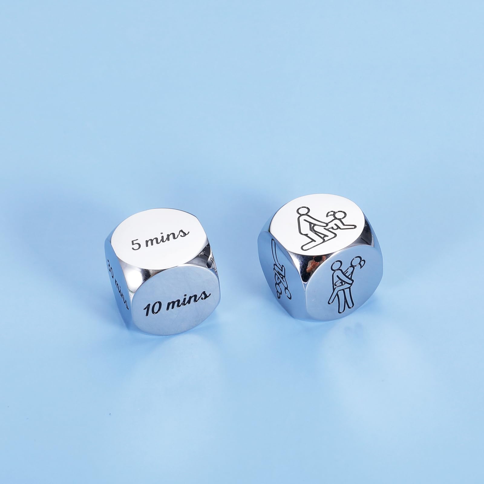 2PCS Adult Sex Position Dice - Fun Couples Game for Date Night, Romantic Gifts for Him & Her, Intimate Decision Dice for Spice Up Relationship - Perfect for Anniversary, Valentine's Day & Bedroom Play