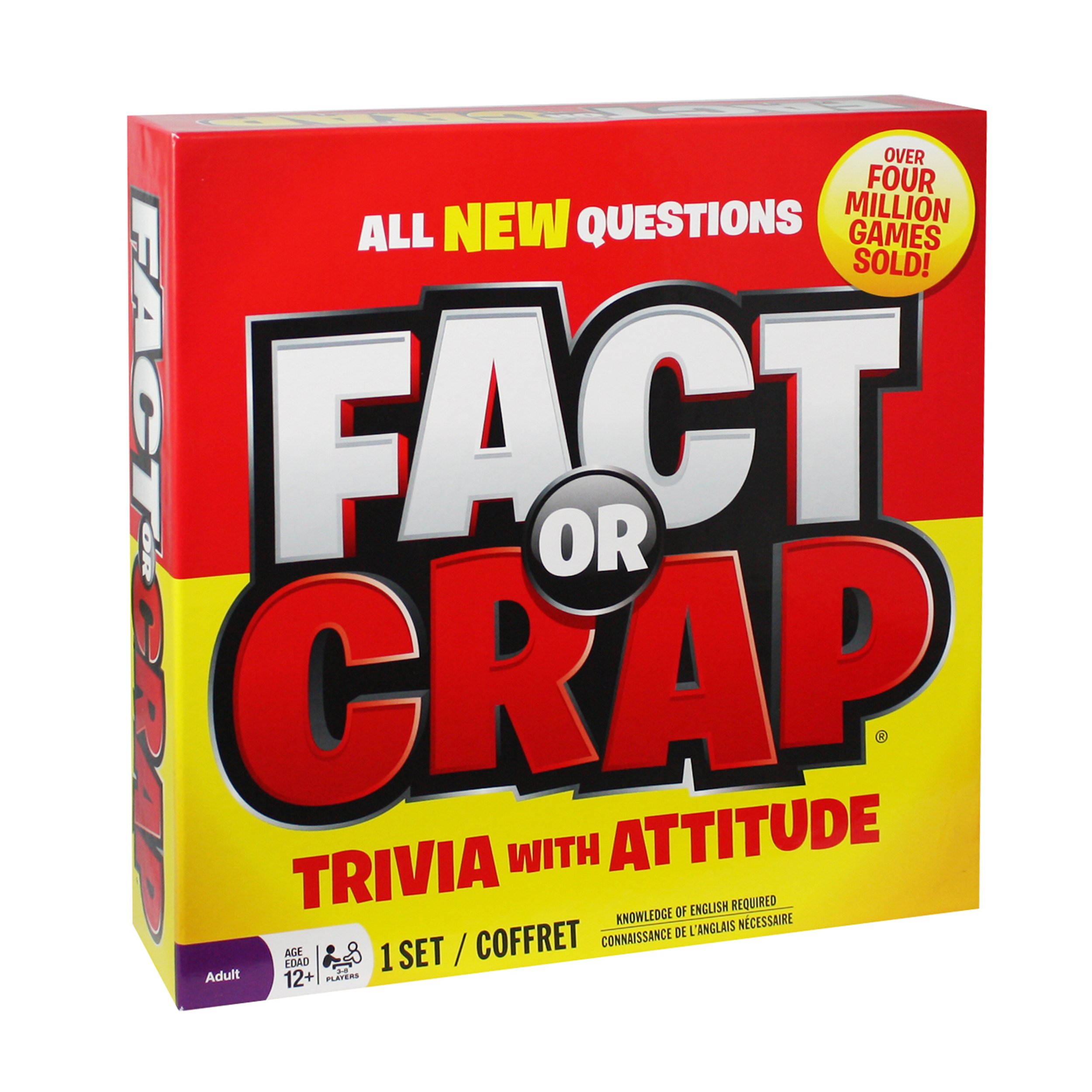 Spin Master Fact or Crap Board Game - Family Trivia Party Game for Kids & Adults - Fun Educational Game for Game Nights, Parties & Family Gatherings