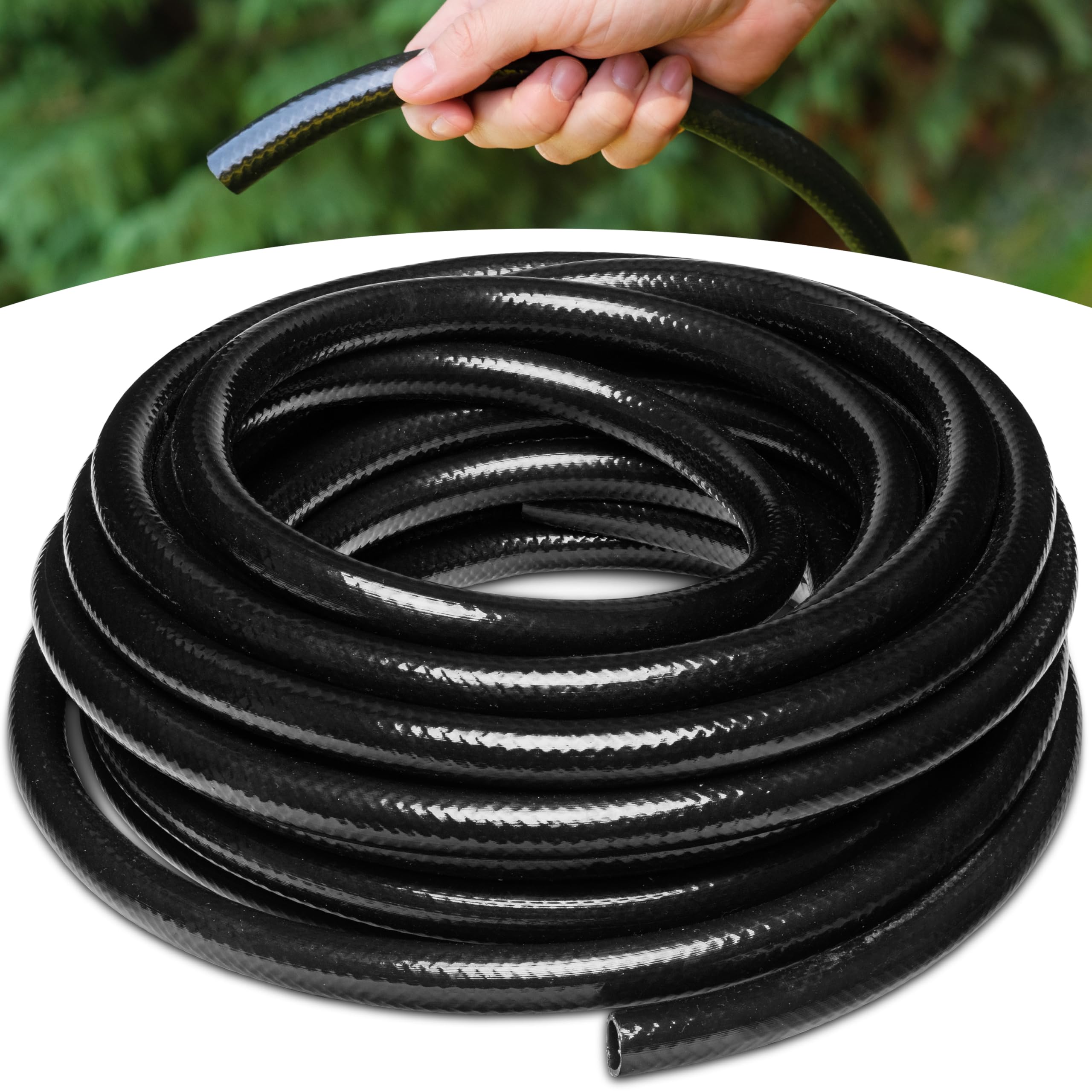 **Carpathen 50 FT 1/2 Inch Drip Irrigation Tubing - Heavy Duty Garden Hose for Push-To-Connect Systems, Blank Distribution Tubing for Lawns, Greenhouses & DIY Gardening Projects**