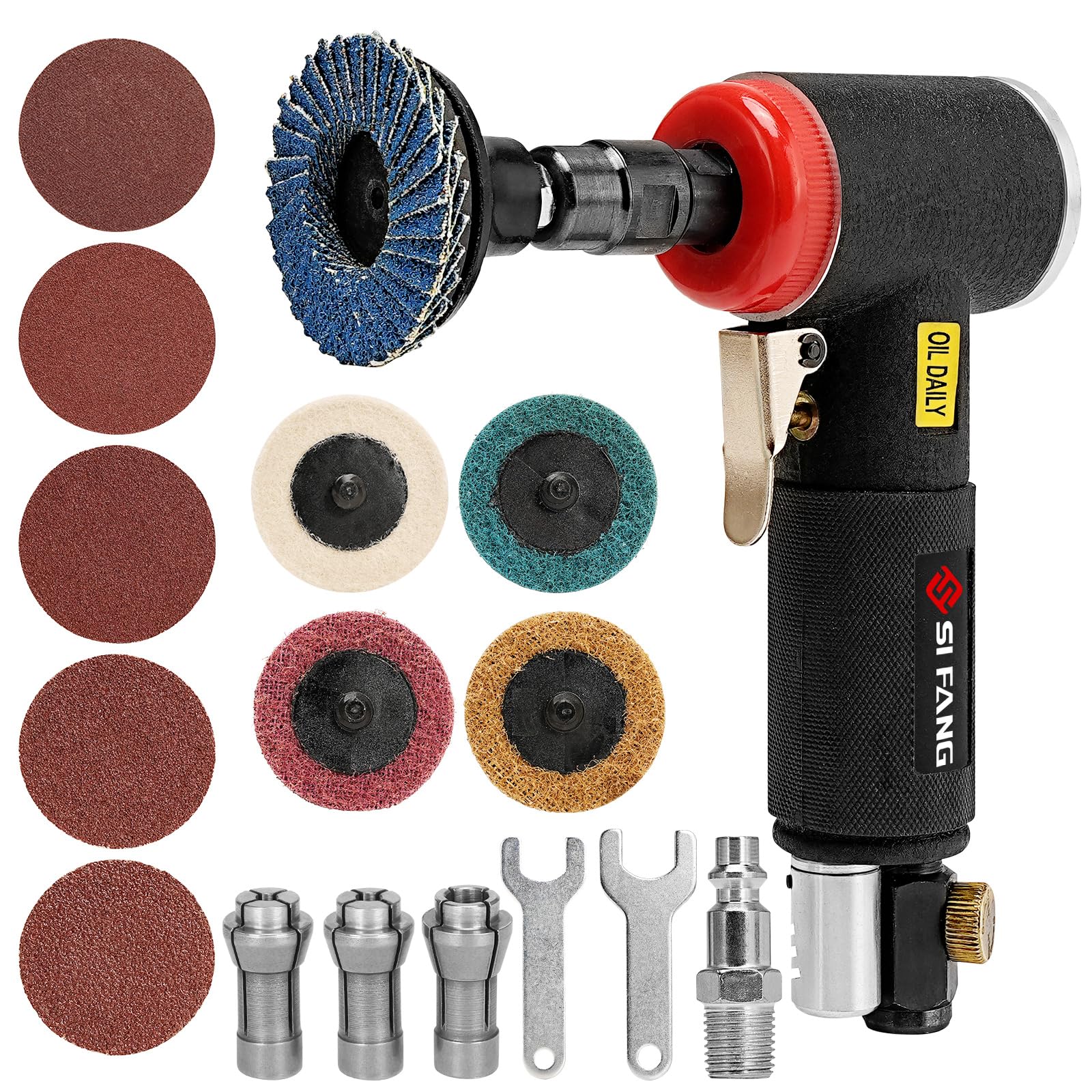 16Pcs Air Die Grinder Kit - 1/4
