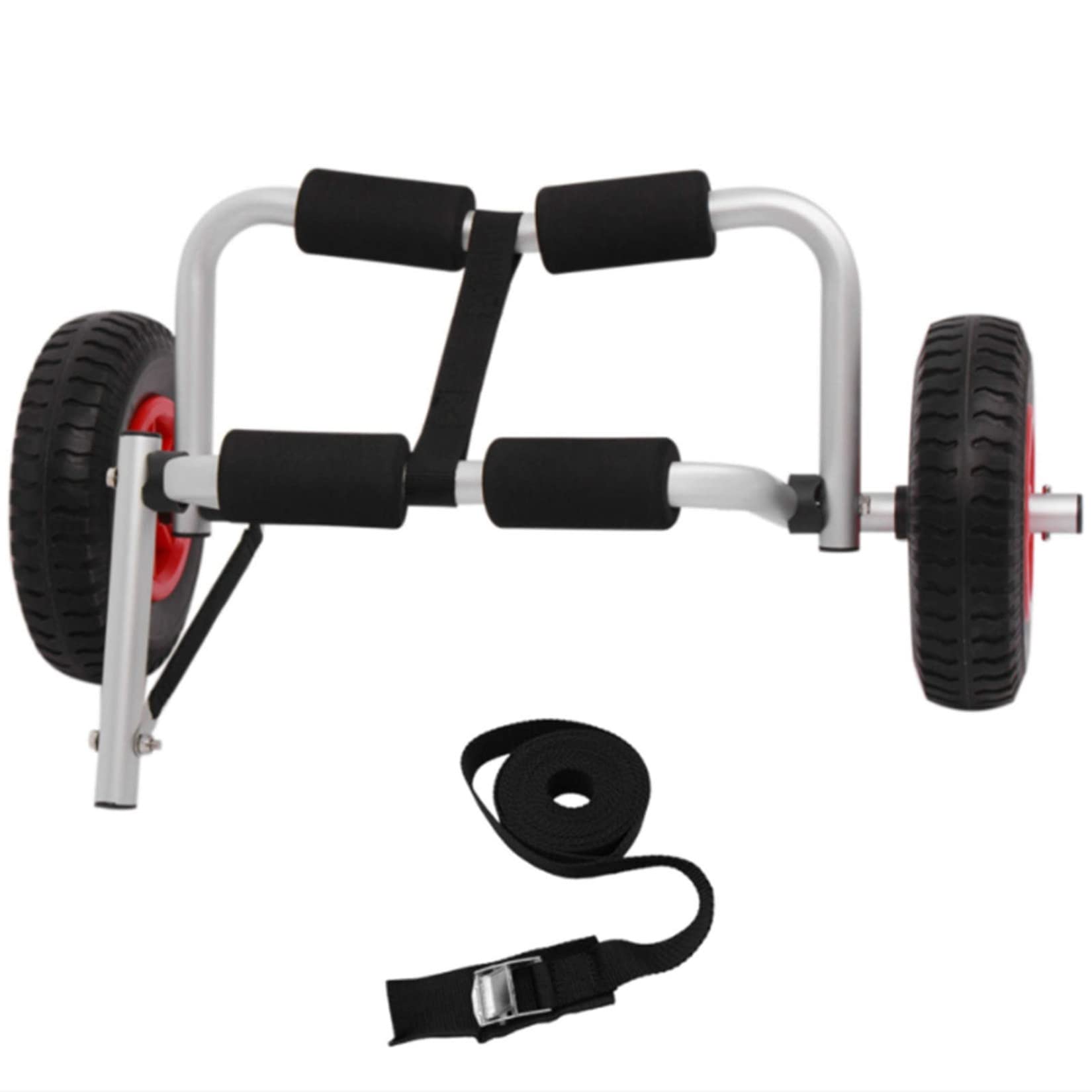 Portable Lightweight Foldable Kayak Canoe Carrier Cart with Removable Wheels - Easy Transport for Boats, Kayaks & Canoes - Perfect for Camping, Fishing & Water Sports Adventures