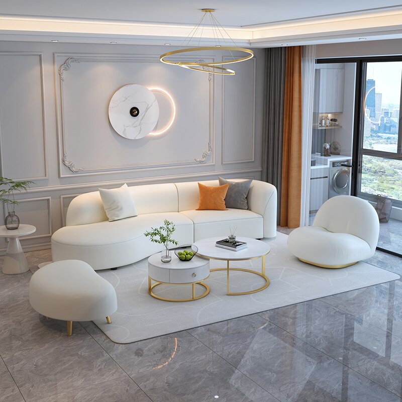Best Curved Sectional Sofas for Living Room - Modern L-Shaped Couch with Storage & Recliner - Perfect for Small Spaces, Apartments & Home Theater Seating