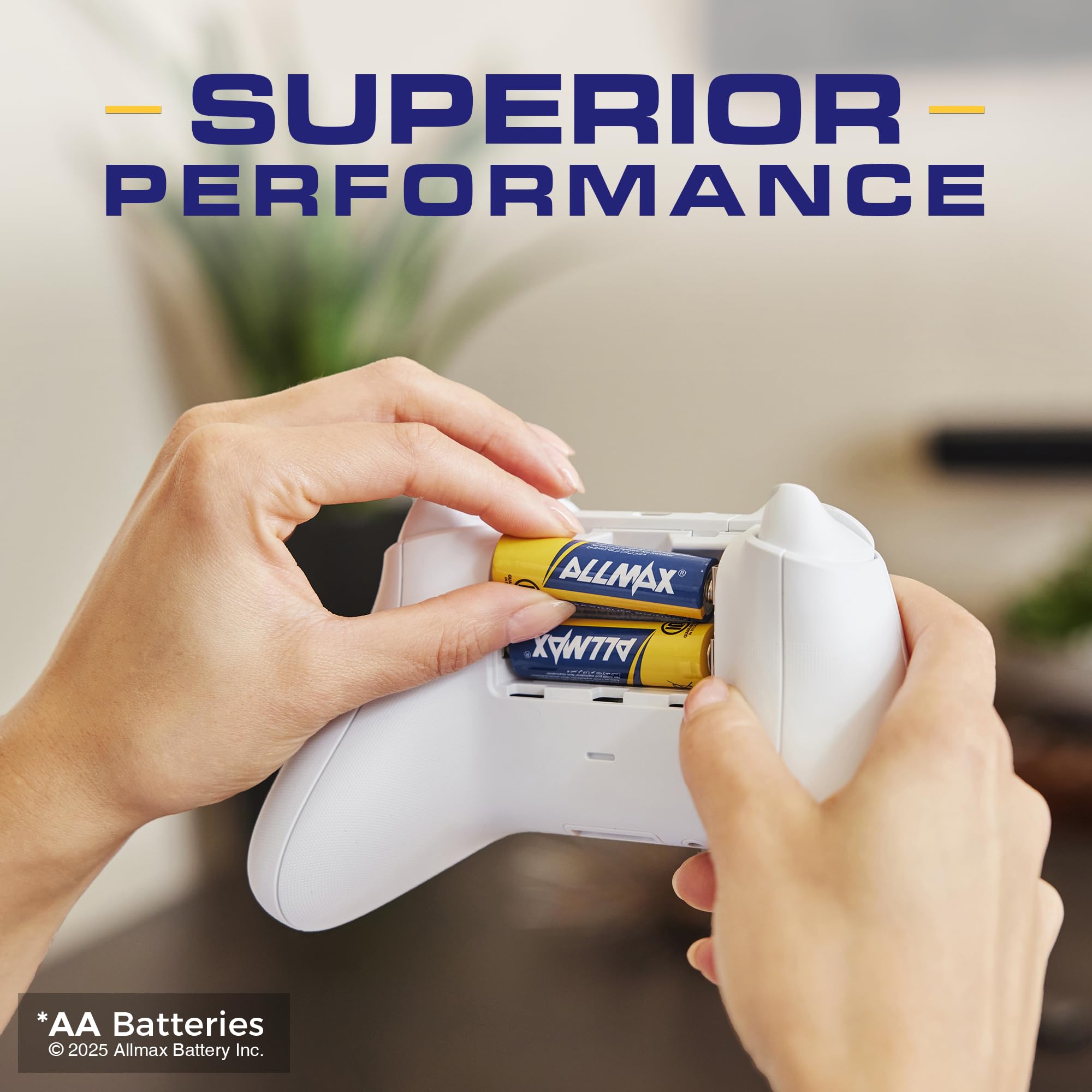 Allmax AA Maximum Power Alkaline Double A Batteries (48 Pack) – Ultra Long-Lasting 10-Year Shelf Life, Leakproof Design, 1.5V High Performance Batteries for Toys, Flashlights, Remote Controls & Electronic Devices