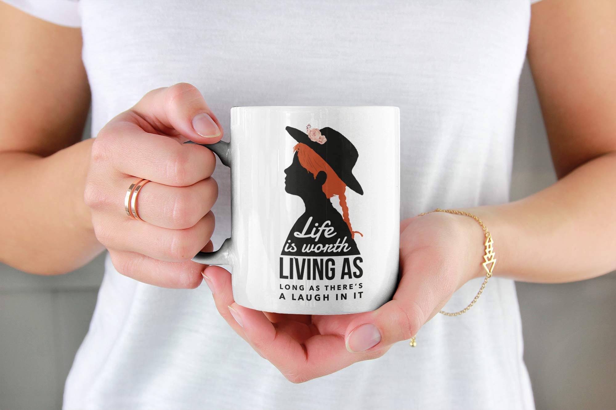 Custom Anne of Green Gables Coffee Mug - 15oz Inspirational Quote Mug with Anne Shirley & Avonlea Design - Perfect for Tea, Coffee Lovers & Book Club Gifts