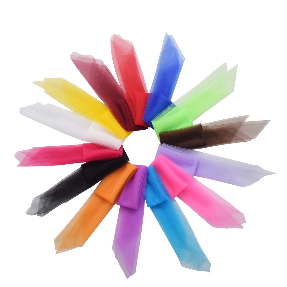BLESSUME 14pcs Kids Dance Scarves - Colorful Movement & Juggling Scarves for Music Play, Preschool Activities & Creative Expression | Perfect for Classroom, Party & Performance