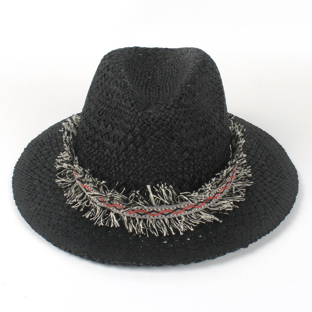 Stylish Panama Hat with Tassel for Women & Men - Beach & Outdoor Sun Protection