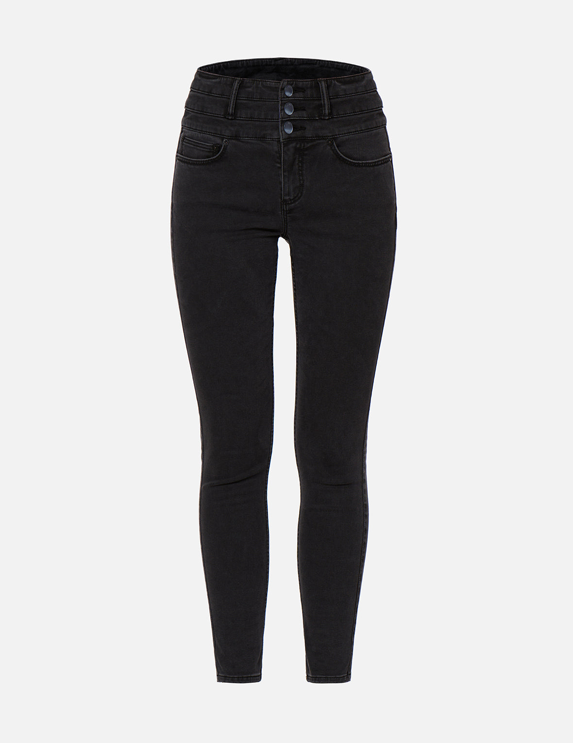 Triple Waistband Super High Waist Skinny Jeans for Women - Slimming Tummy Control Denim Pants - Perfect for Work, Date Night & Casual Outfits