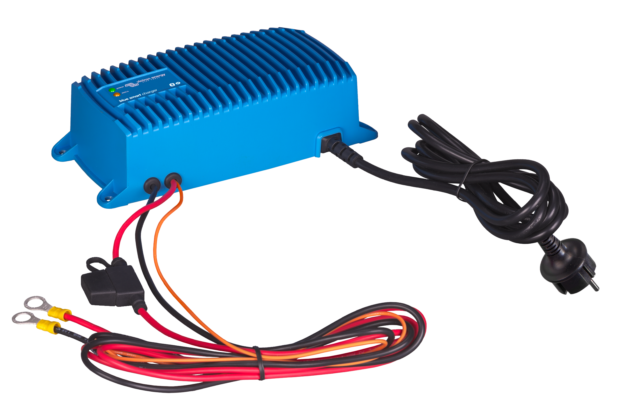 Victron Energy Blue Smart IP67 12V/25A Waterproof Battery Charger - 120V NEMA 5-15 Plug | BPC122547106 | Perfect for Marine, RV, and Off-Grid Power Systems
