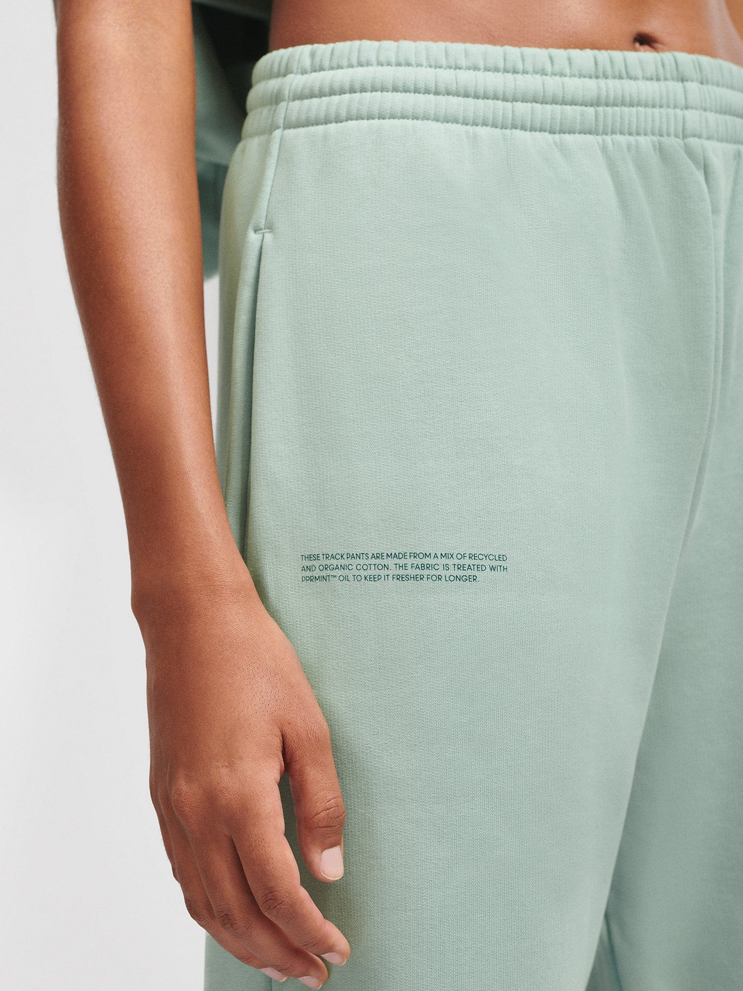 Women's DNA Barrel Leg Track Pants - Eucalyptus Blue | Comfortable Joggers for Yoga, Running & Lounge Wear