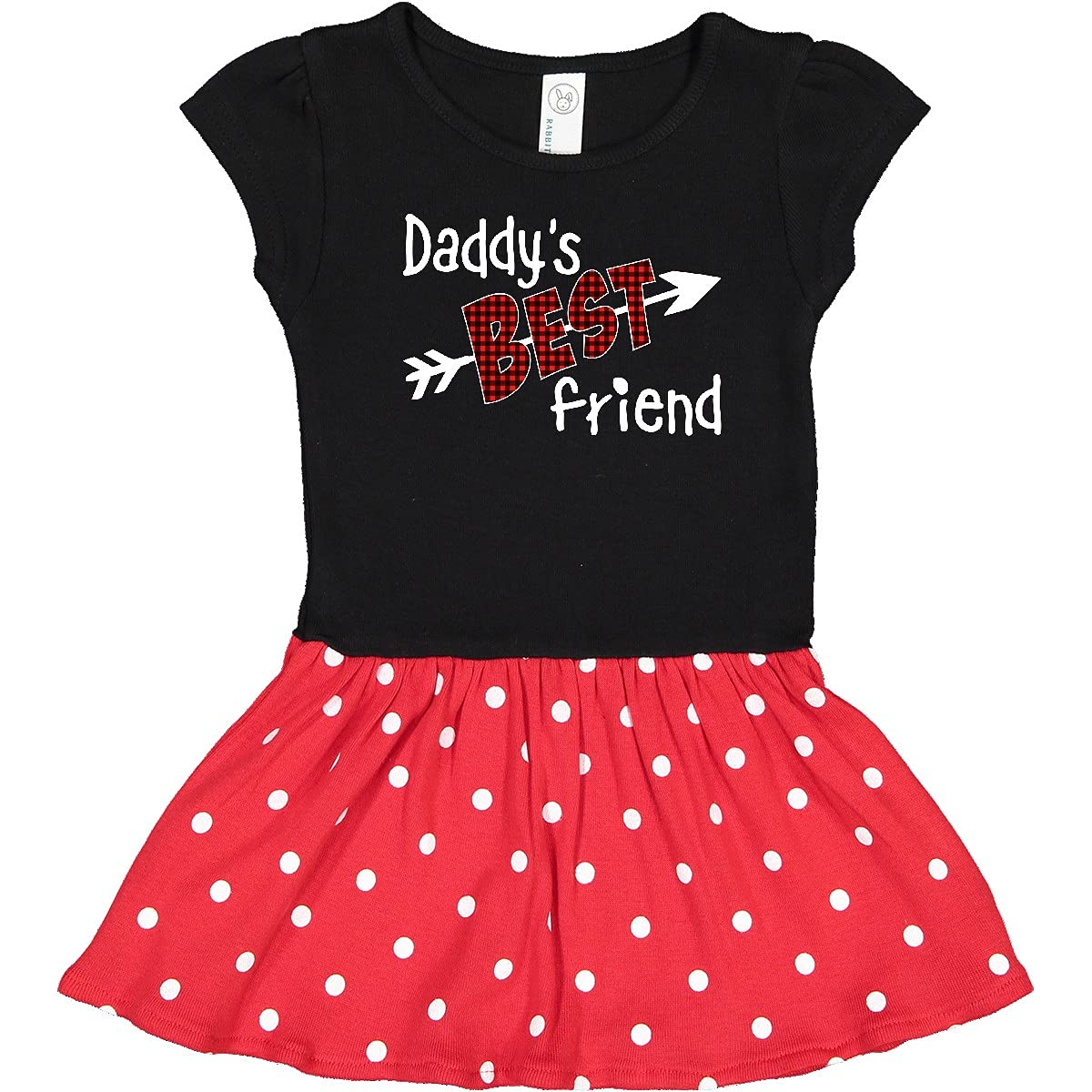 Inktastic Daddy's Best Friend Arrow & Plaid Letters Infant Dress - Perfect for Family Gatherings & Photo Shoots