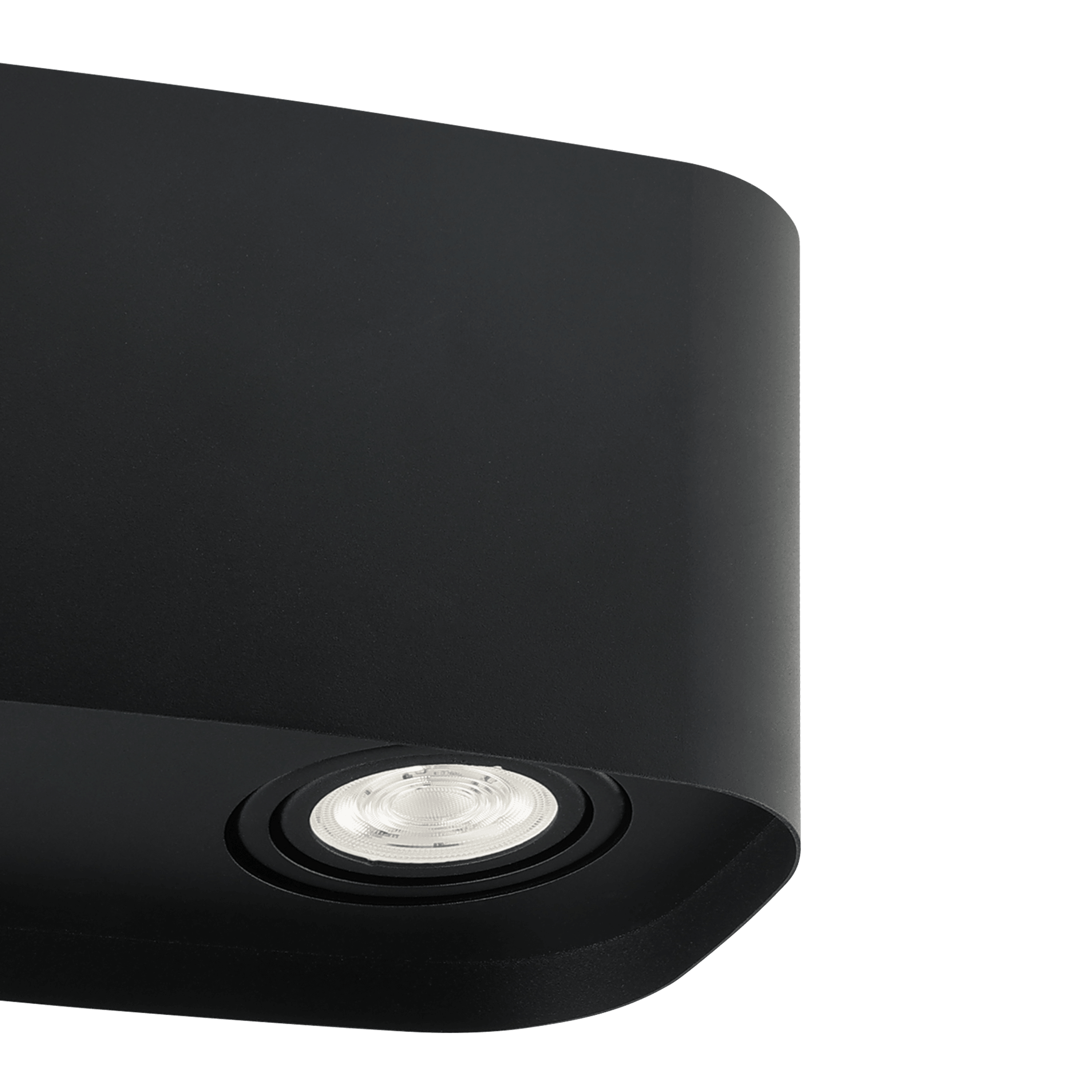 Eglo Connect Caminales Z 2-Light Smart Square Black Flush Mount Ceiling Light - Modern Lighting for Bedroom, Living Room & Kitchen