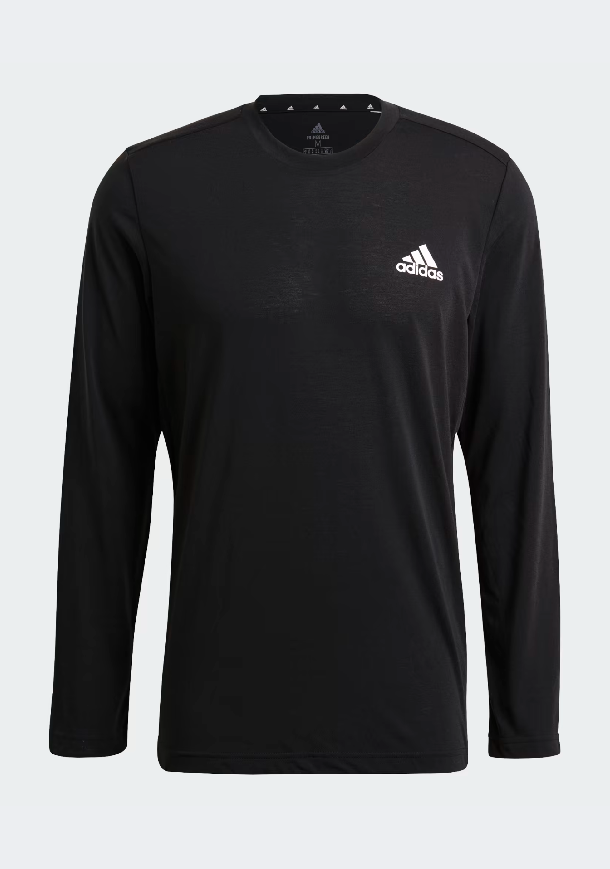 Adidas Men's Aeroready Designed 2 Move Feelready Sport Long Sleeve Tee - Moisture Wicking Workout Shirt for Running, Gym & Training - Lightweight Performance Activewear Top