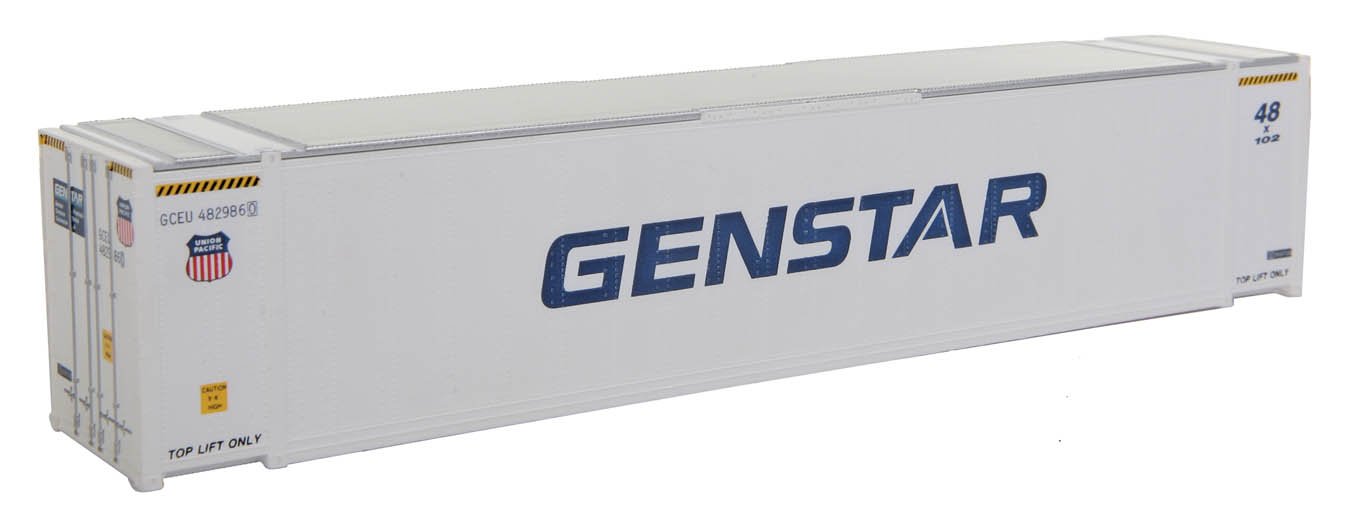 Walthers SceneMaster SM UP/Genset 48' Container - High-Quality Model Train Accessory for Realistic Railroad Scenes | Perfect for HO Scale Layouts & Dioramas