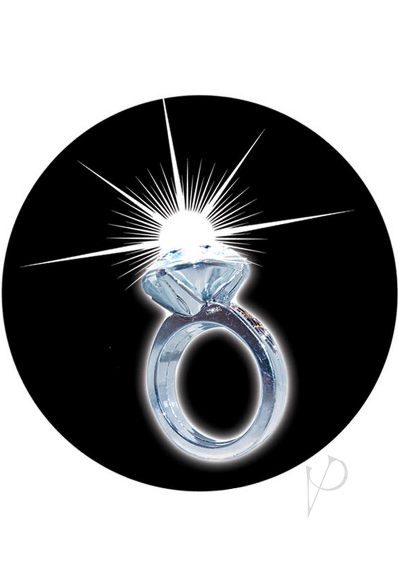 Bachelorette Party Light Up Diamond Rings - 5 Pack | Glow in The Dark Party Favors for Bachelorette, Birthday & Girls Night Out