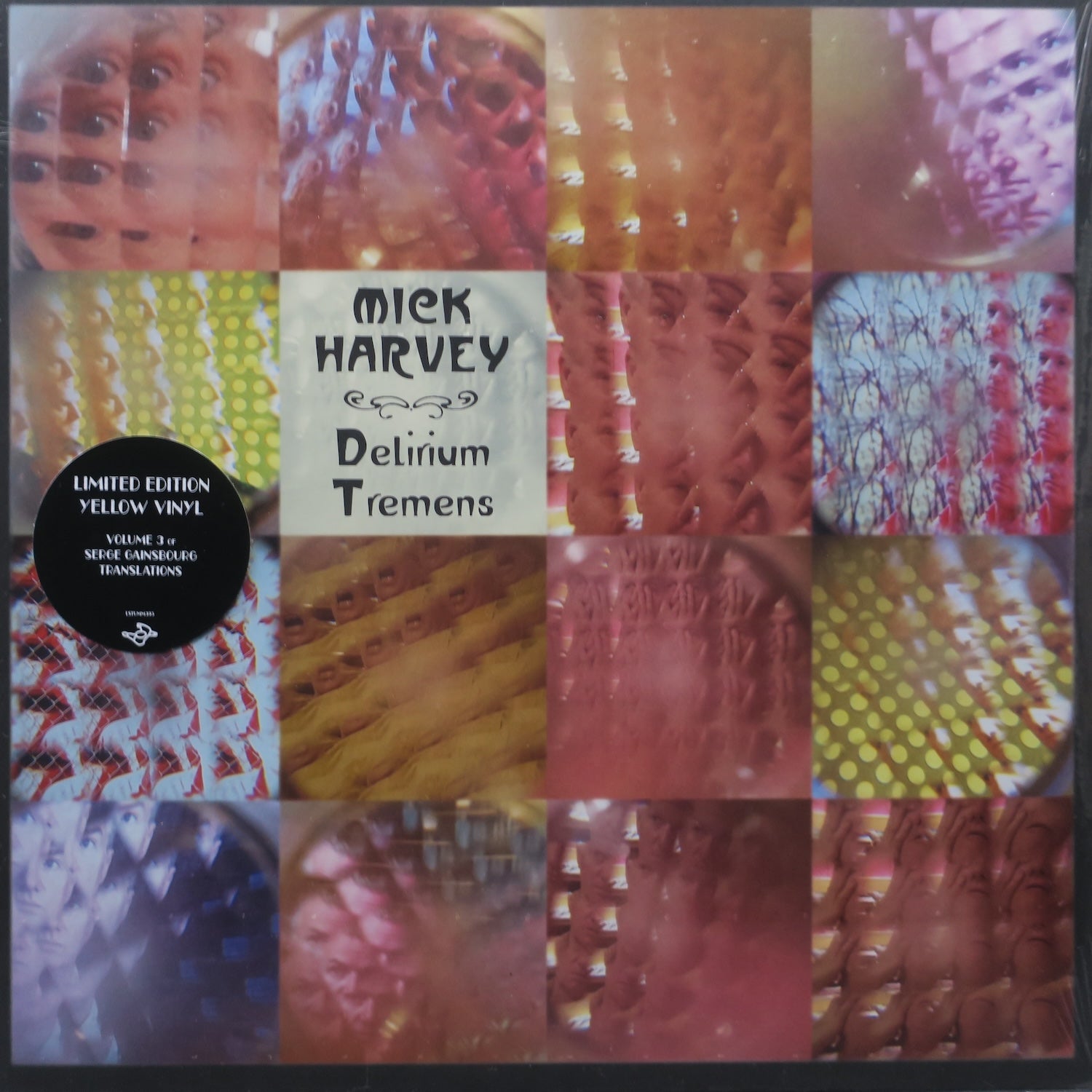 MICK HARVEY 'Delirium Tremens' Limited Edition Yellow Vinyl LP Record - Perfect for Music Collectors & Vinyl Enthusiasts, Ideal for Home Listening & Gifts