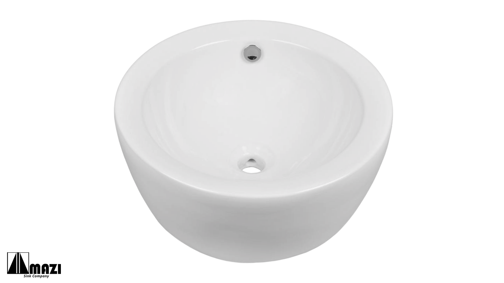 Ceramic Vessel Bathroom Sink 6009 - Modern White Porcelain Drop-in Vanity Sink for Bathroom Remodeling | Perfect for Guest Bathrooms, Powder Rooms & Small Space Bathroom Designs